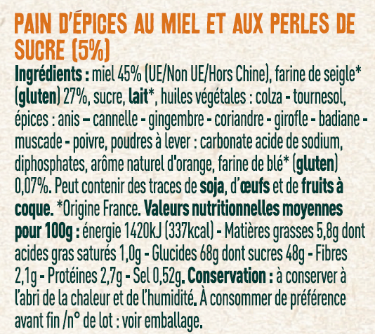 Les Sens du Terroir - Pain d'épices au sucre perlé 500 g - Les Sens du Terroir - Imagen 2