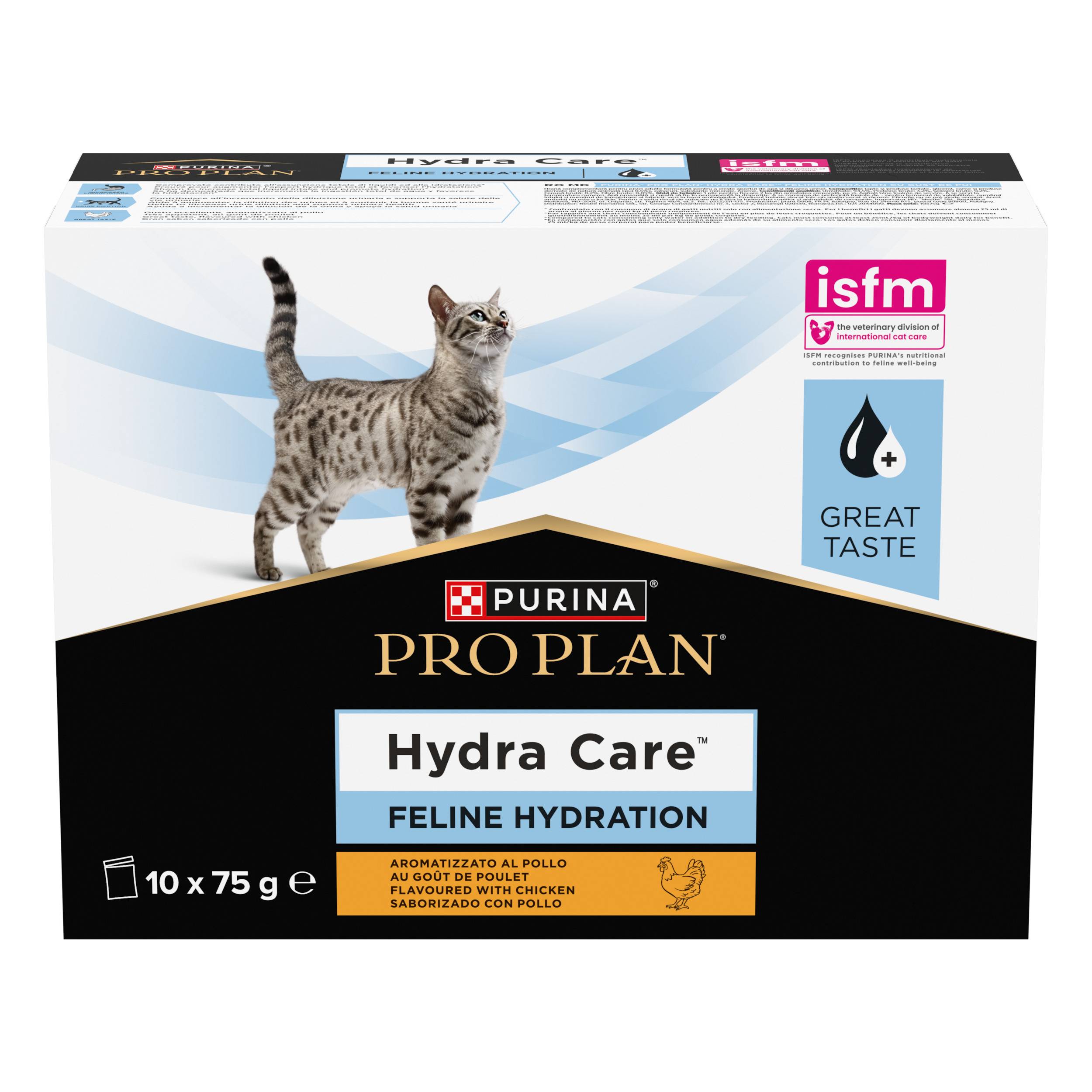 Purina Pro Plan - Pro Plan Hydra Care Hydration Supplement au goût de poulet Pour chat - 10x75g - Image 1
