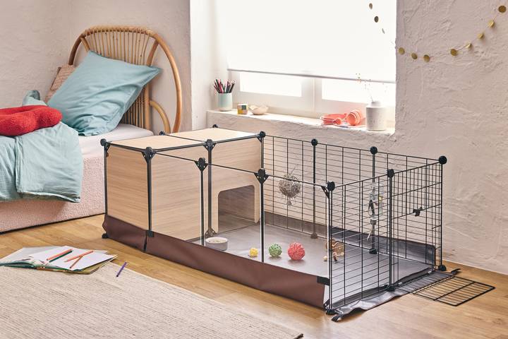 Pure Family - Zen Parc - Tapis protection de sol pour enclos modulable lapin nain et cochon d'Inde - PURE FAMILY - Imagen 3