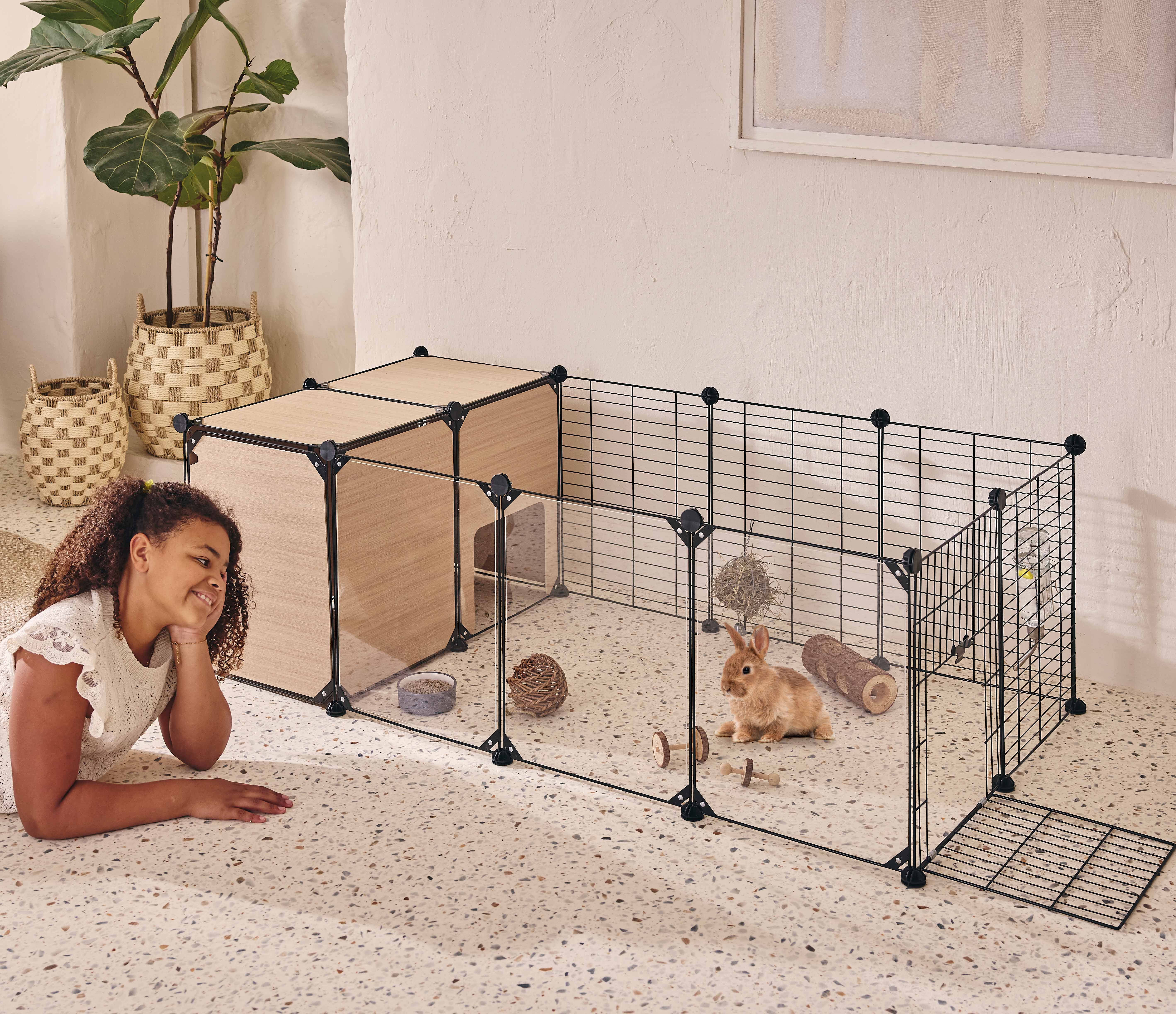 Pure Family - Zen Parc - Enclos modulable lapin nain et cochon d'Inde - PURE FAMILY