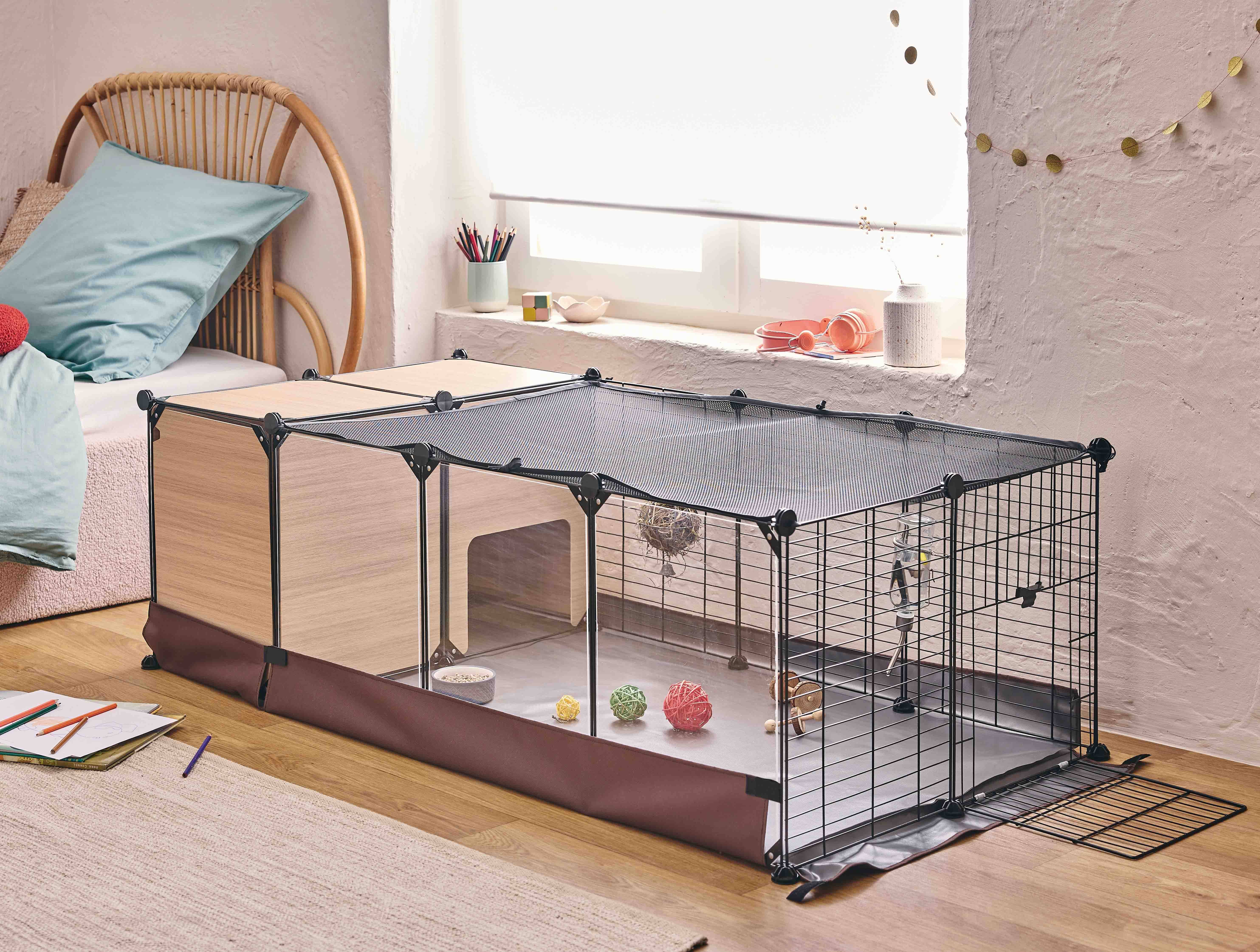 Pure Family - Zen Parc - Enclos modulable lapin nain et cochon d'Inde - PURE FAMILY - Image 4