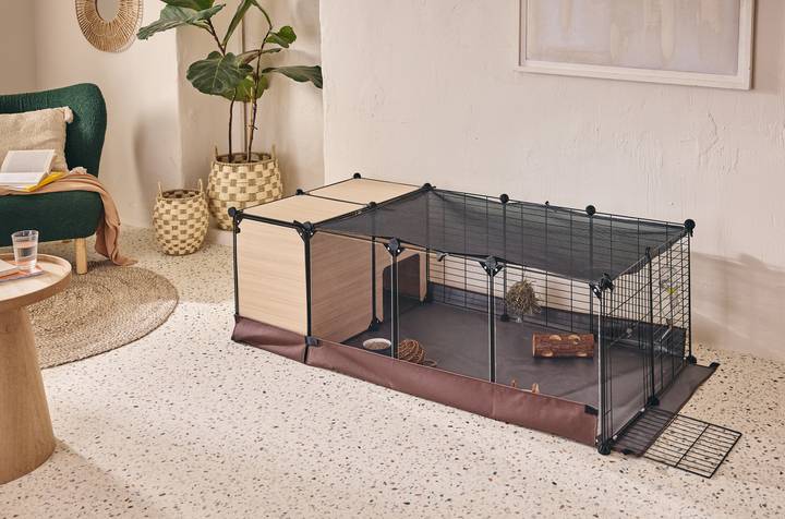 Pure Family - Zen Parc - Filet anti-saut pour enclos modulable lapin nain et cochon d'Inde - PURE FAMILY - Image 3