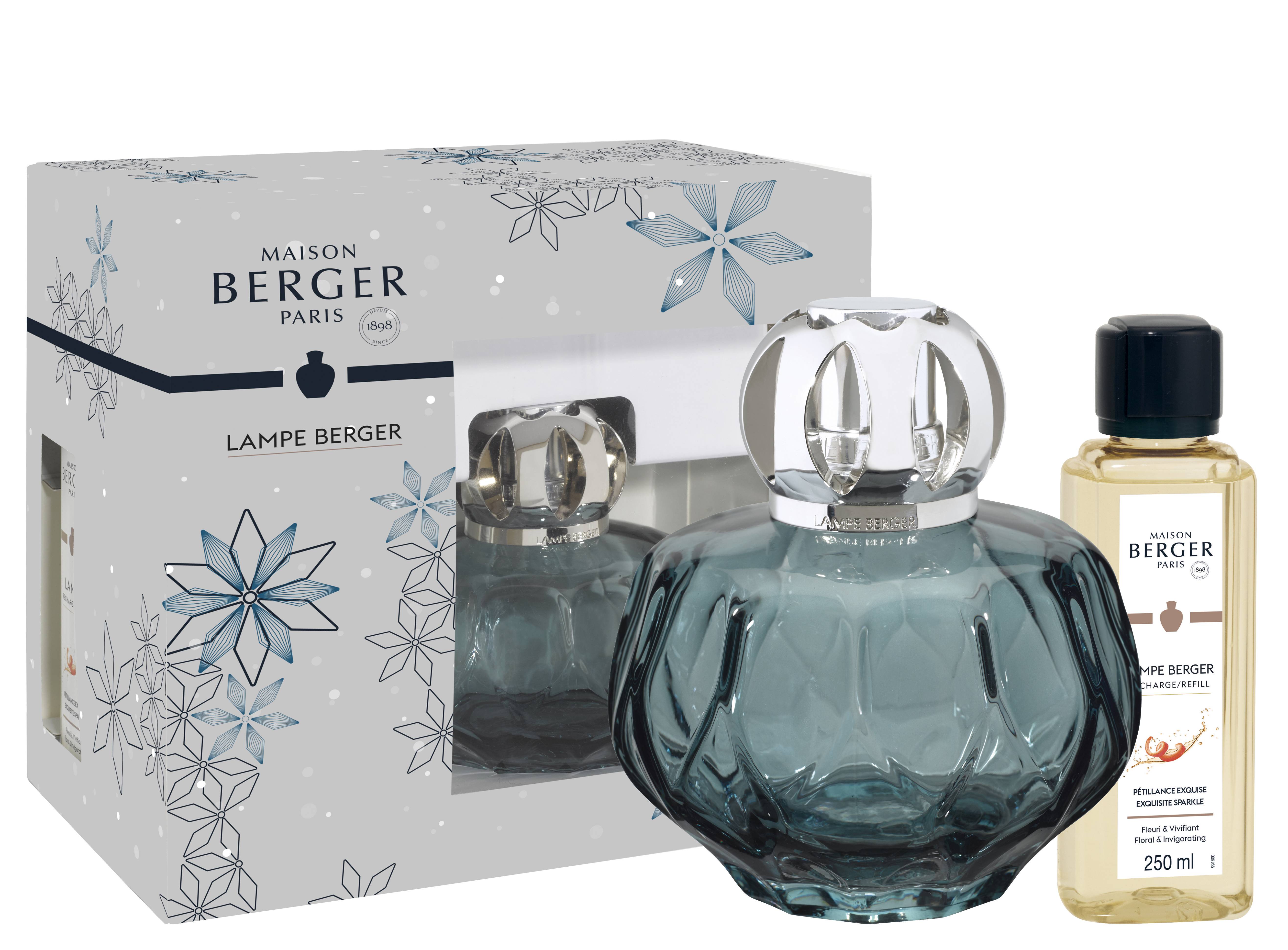 Maison Berger - Cofre Lámpara Rosalie Azul 250ml Pétillance Exquise - MAISON BERGER