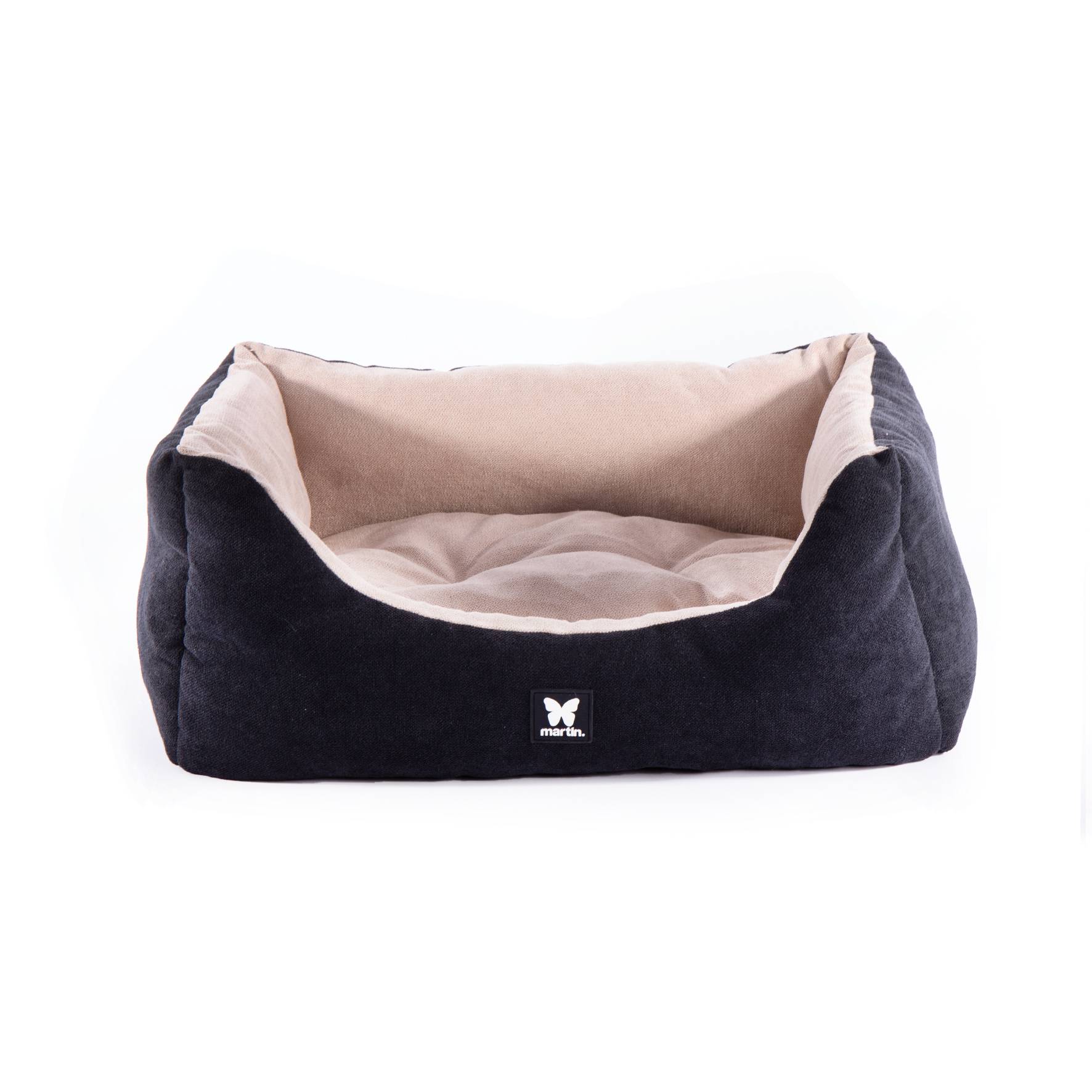 Martin Sellier - Corbeille DOMINO SUEDINE Noir/Gris - Martin Sellier