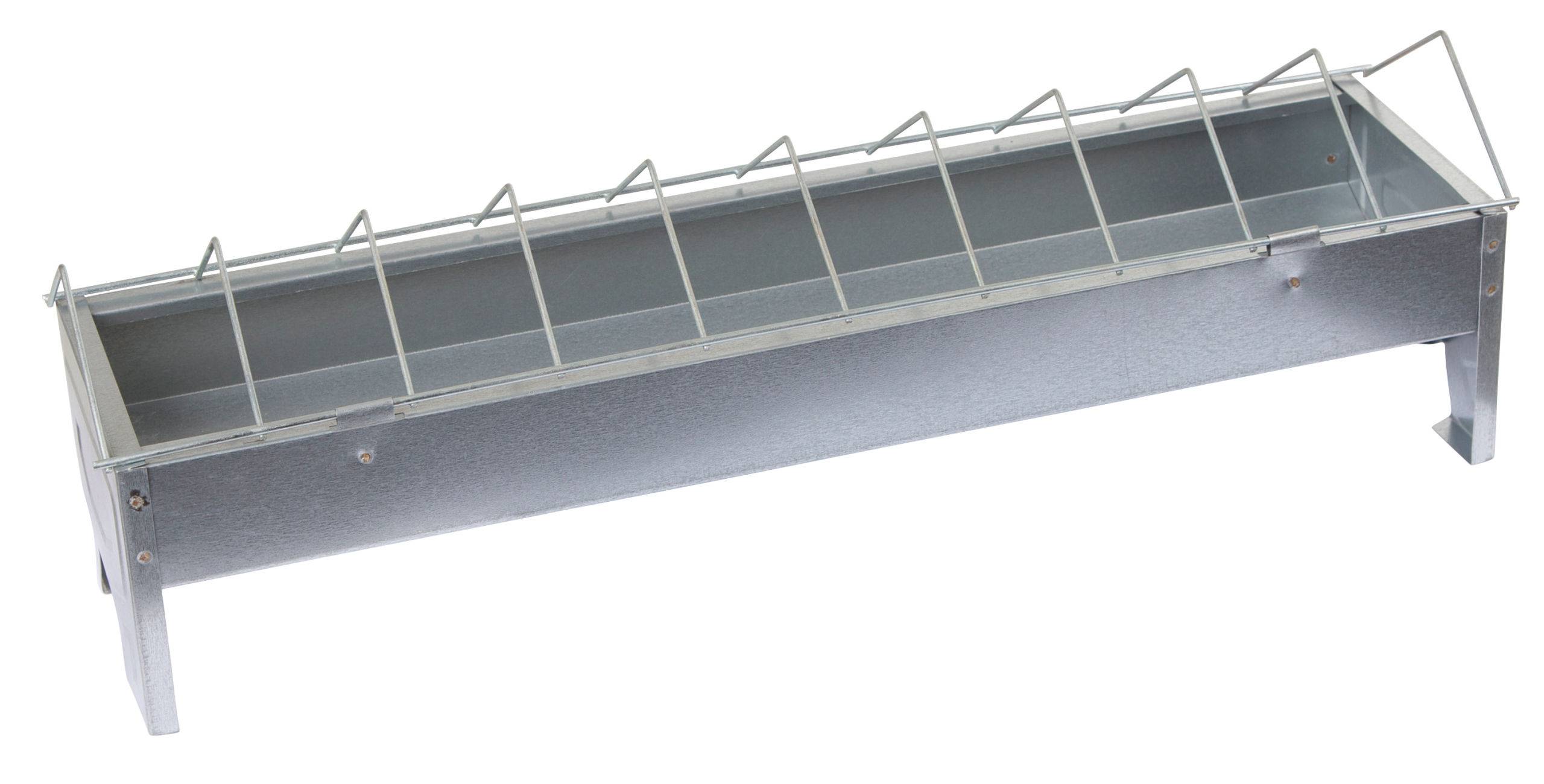 Kerbl - Comedero para gallinas galvanizado 50x10cm