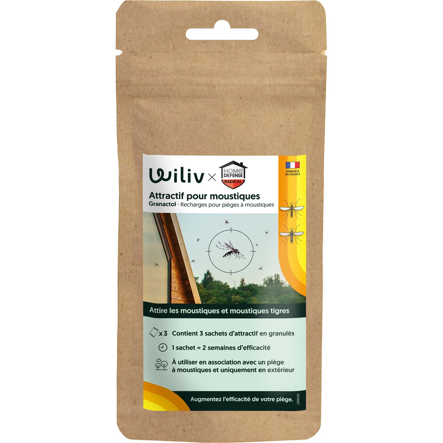 Home defense - Atractivo para trampa de mosquitos CO2 L. 16,3 x l 9 x H 23,5 cm - Wiliv & HOME DEFENSE® - Imagen 1