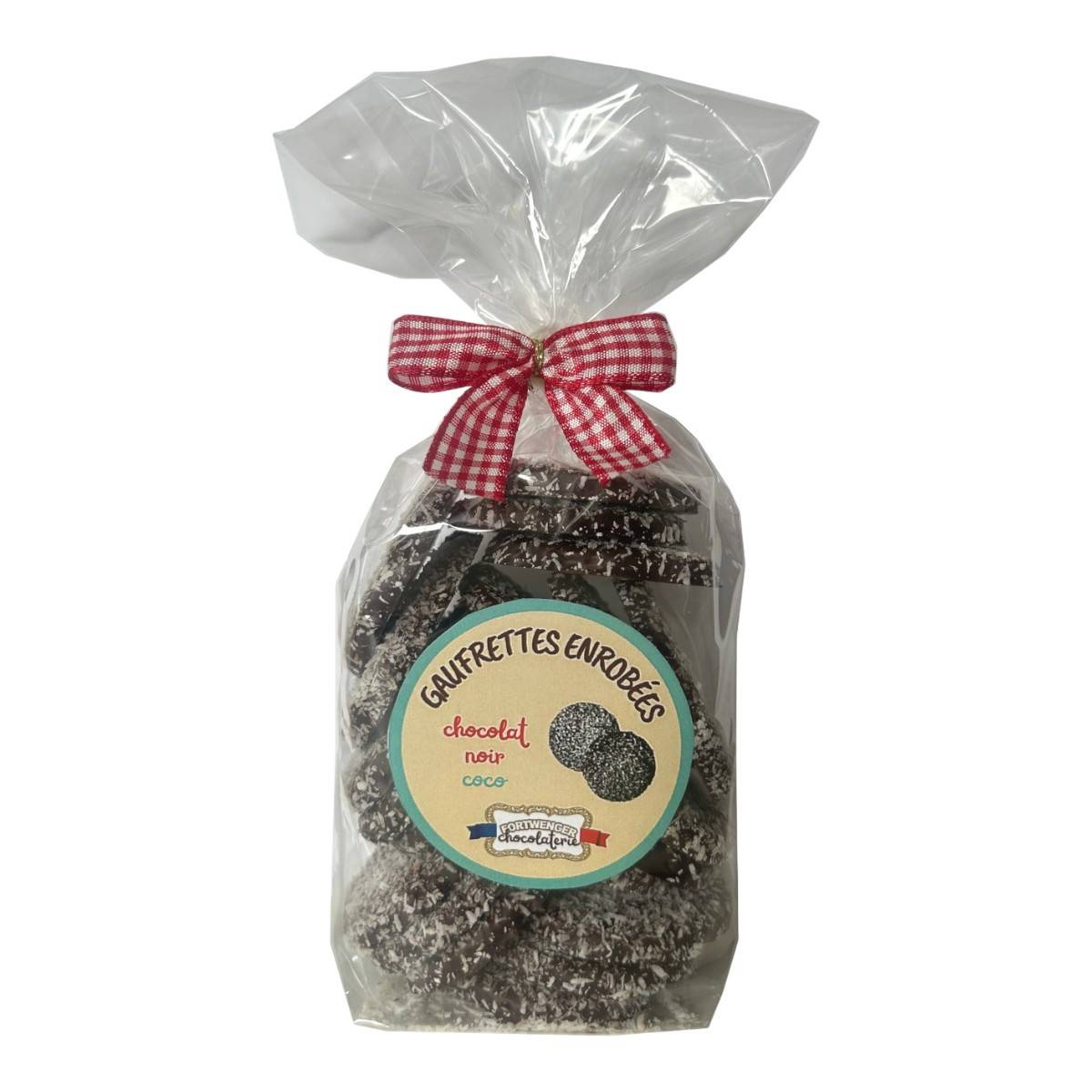 Fortwenger - Gaufrettes au chocolat noir et coco 150 g - Fortwenger