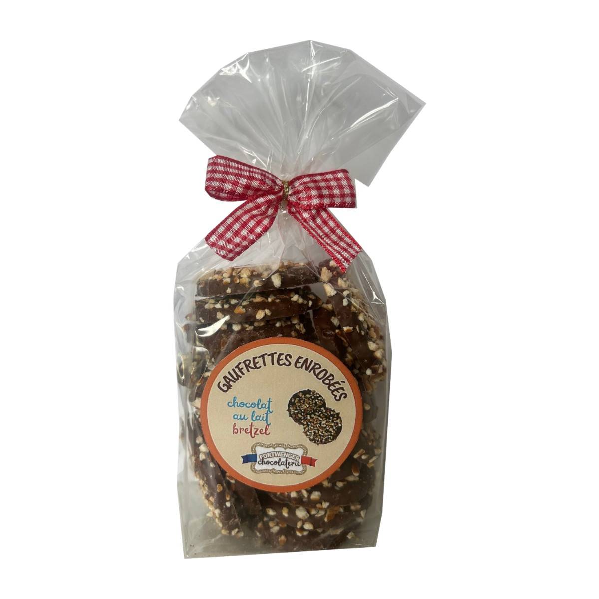 Fortwenger - Gaufrettes enrobées de chocolat au lait et Bretzel 150 g - Fortwenger