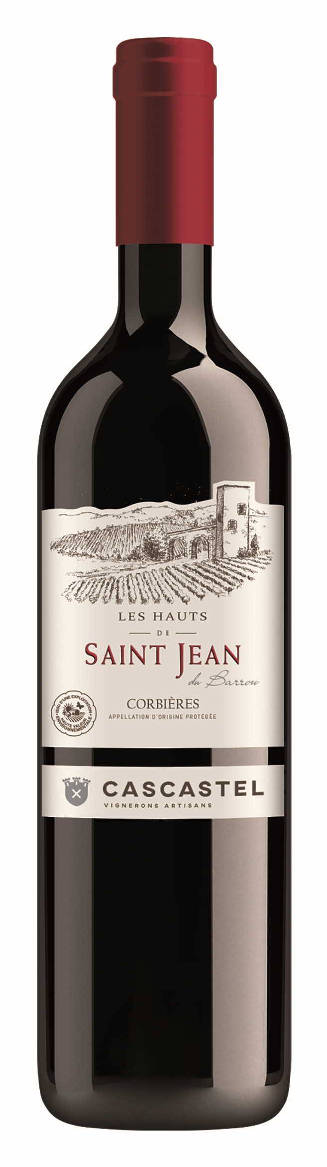 Vignerons De Cascastel - AOP Corbières rouge Haut saint Jean 75 cl - Cascastel - Imagen 1