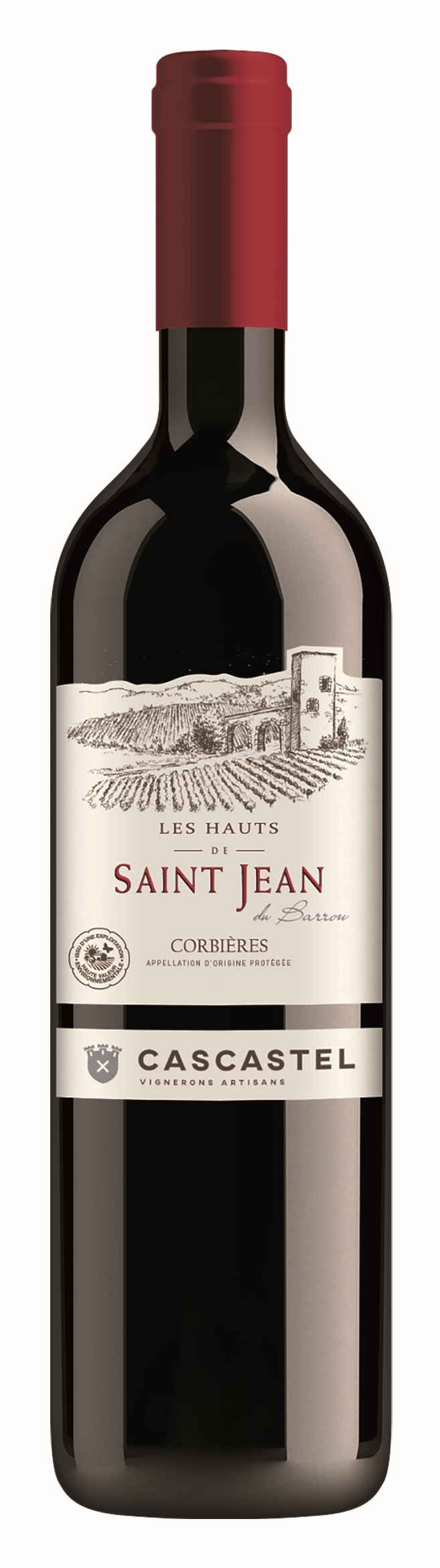 Vignerons De Cascastel - AOP Corbières rouge Haut saint Jean 75 cl - Cascastel - Imagen 2