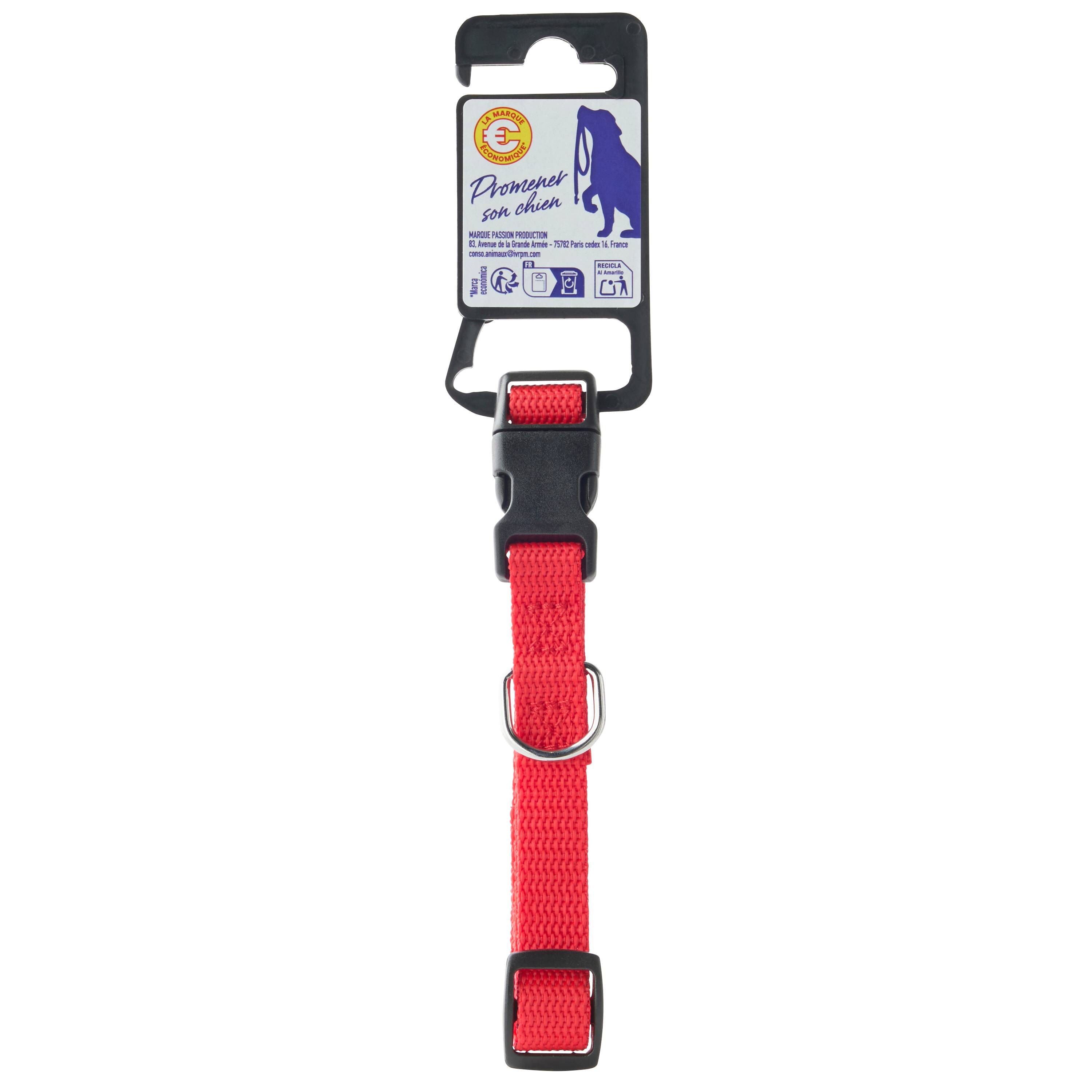 Marque Economique - Collier en nylon rouge pour chien – Taille M 15 mm - Image 2