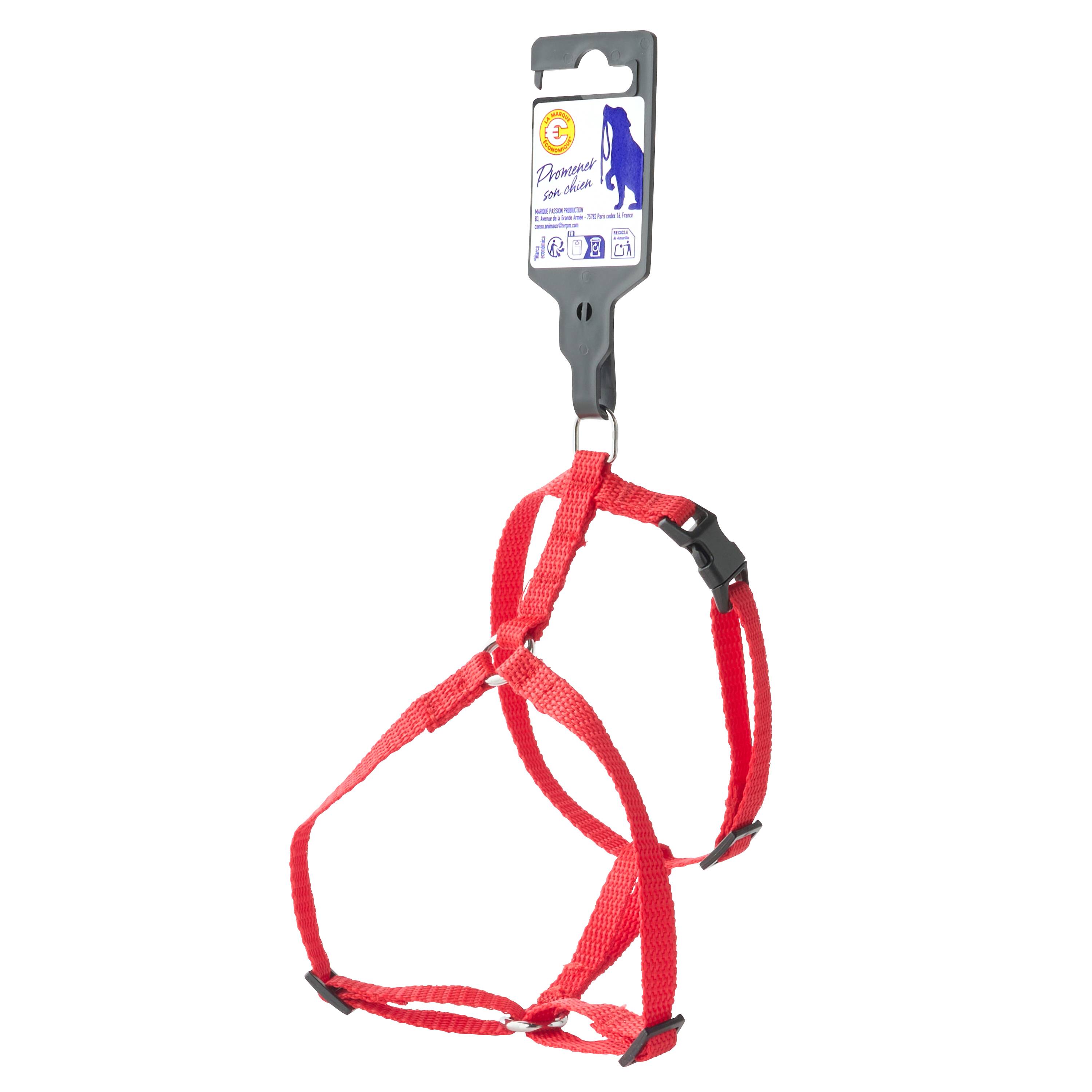 No name - zolux - Harnais en nylon rouge pour chien – Taille S 10 mm - Imagen 1