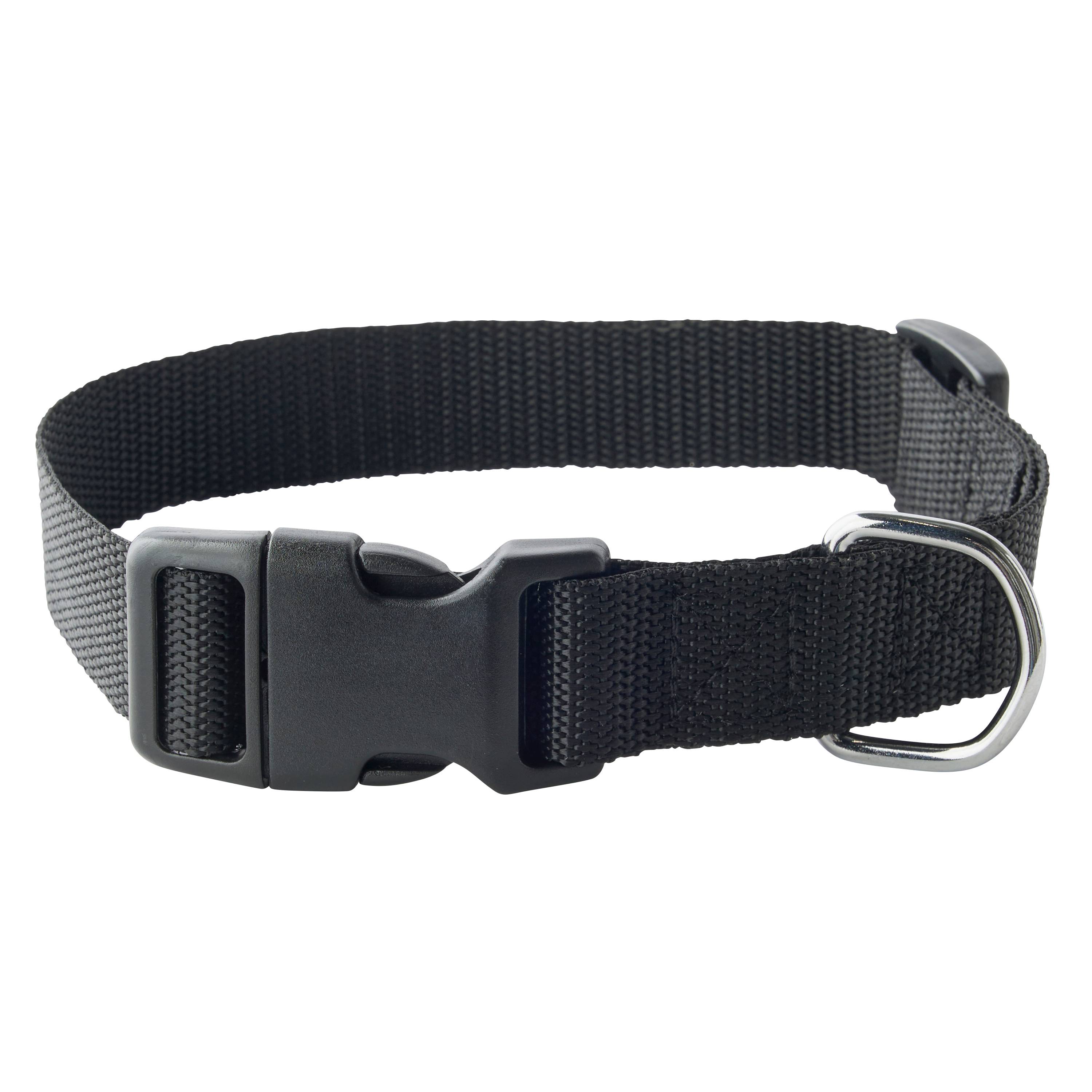 Marque Economique - Collar de nylon negro para perro – Tamaño XL 25 mm - Imagen 1