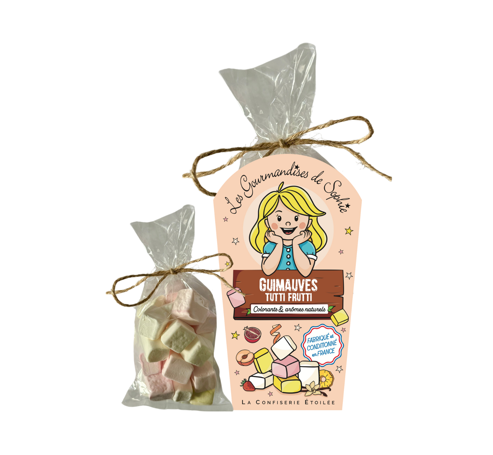 Les Gourmandises de Sophie - Tarro gourmet Malvaviscos tutti frutti - LES GOURMANDISES DE SOPHIE