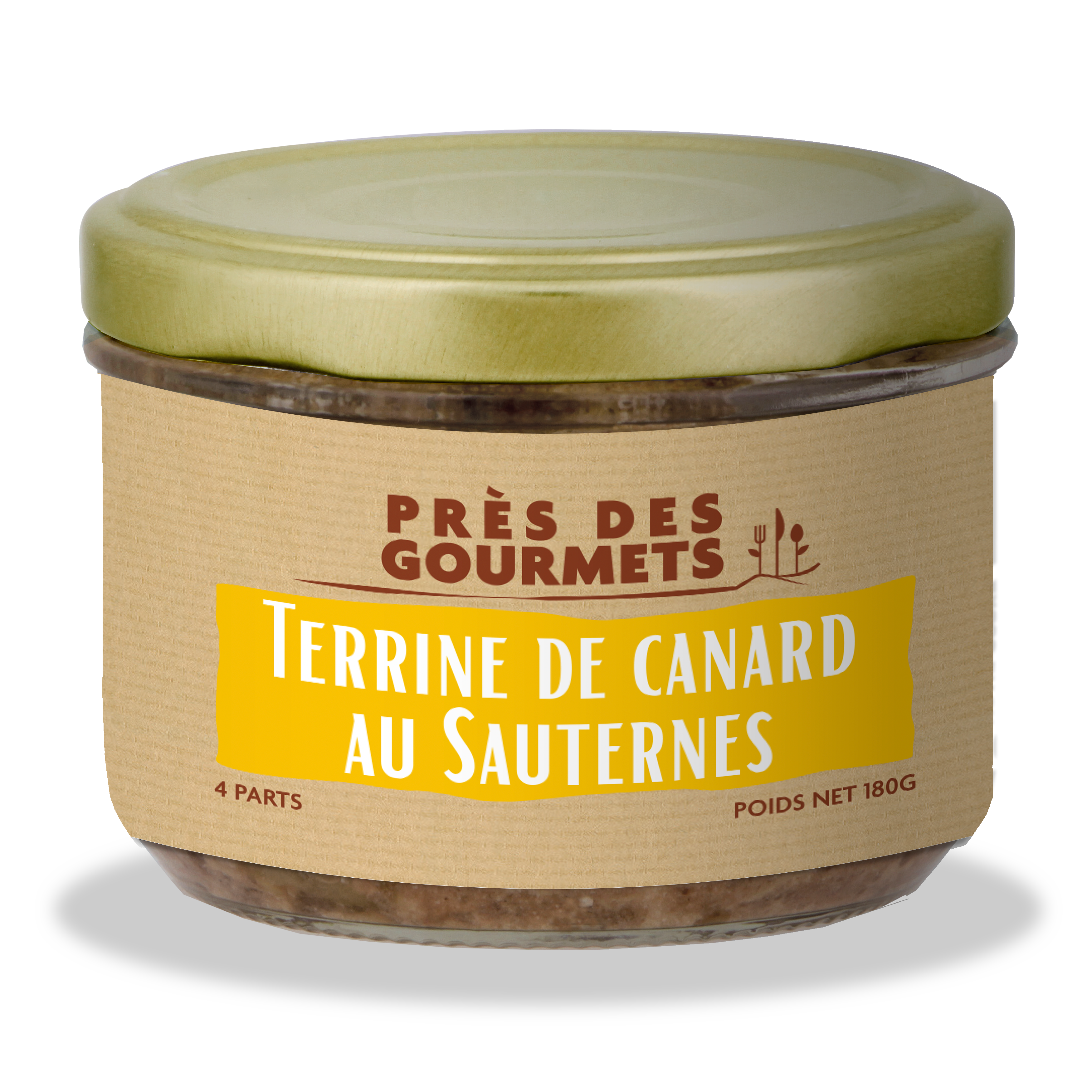 Près des Gourmets - Terrina de pato con Sauternes 180 g - Près des gourmets