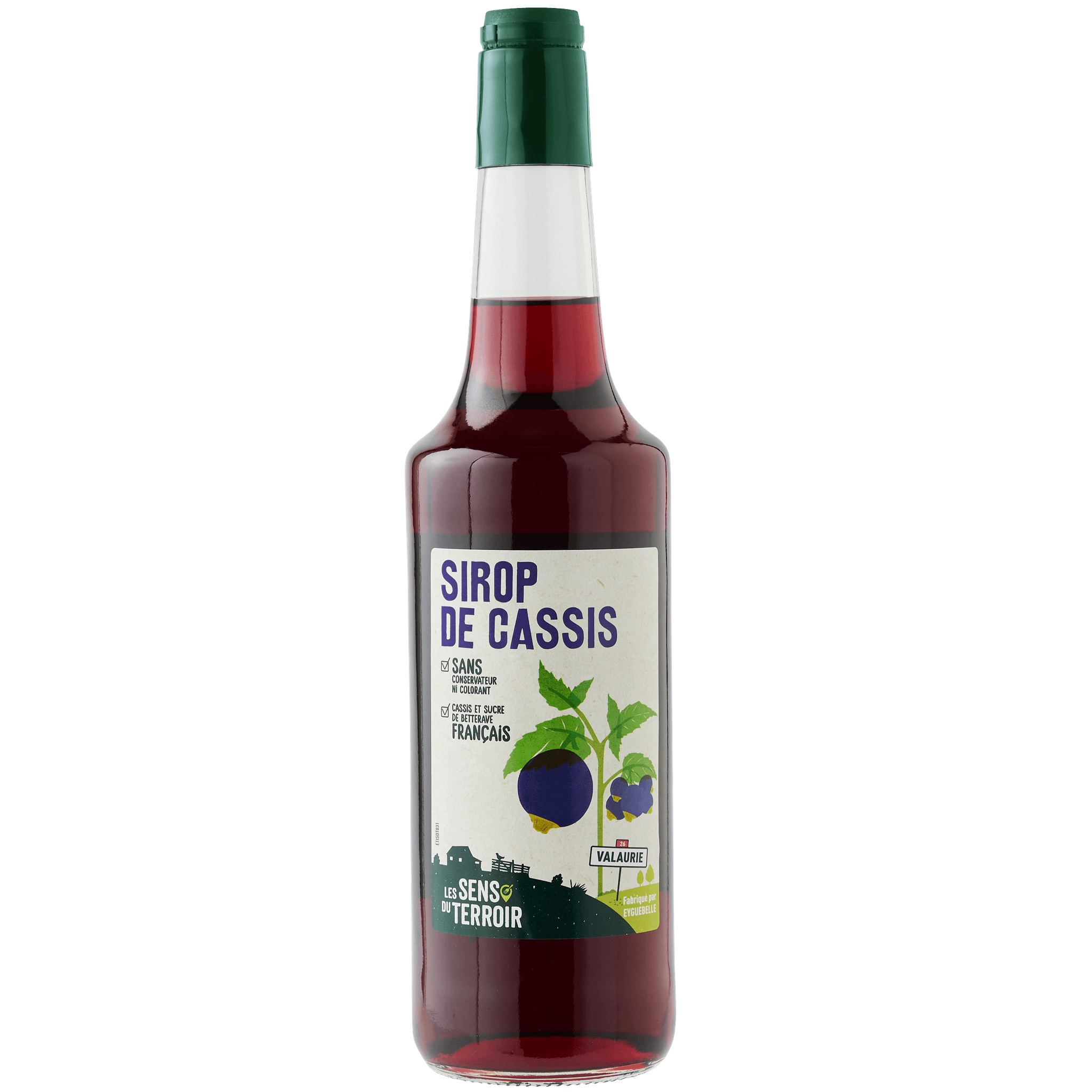 Les Sens du Terroir - Sirop de cassis 70 cl - Les Sens du Terroir - Imagen 1