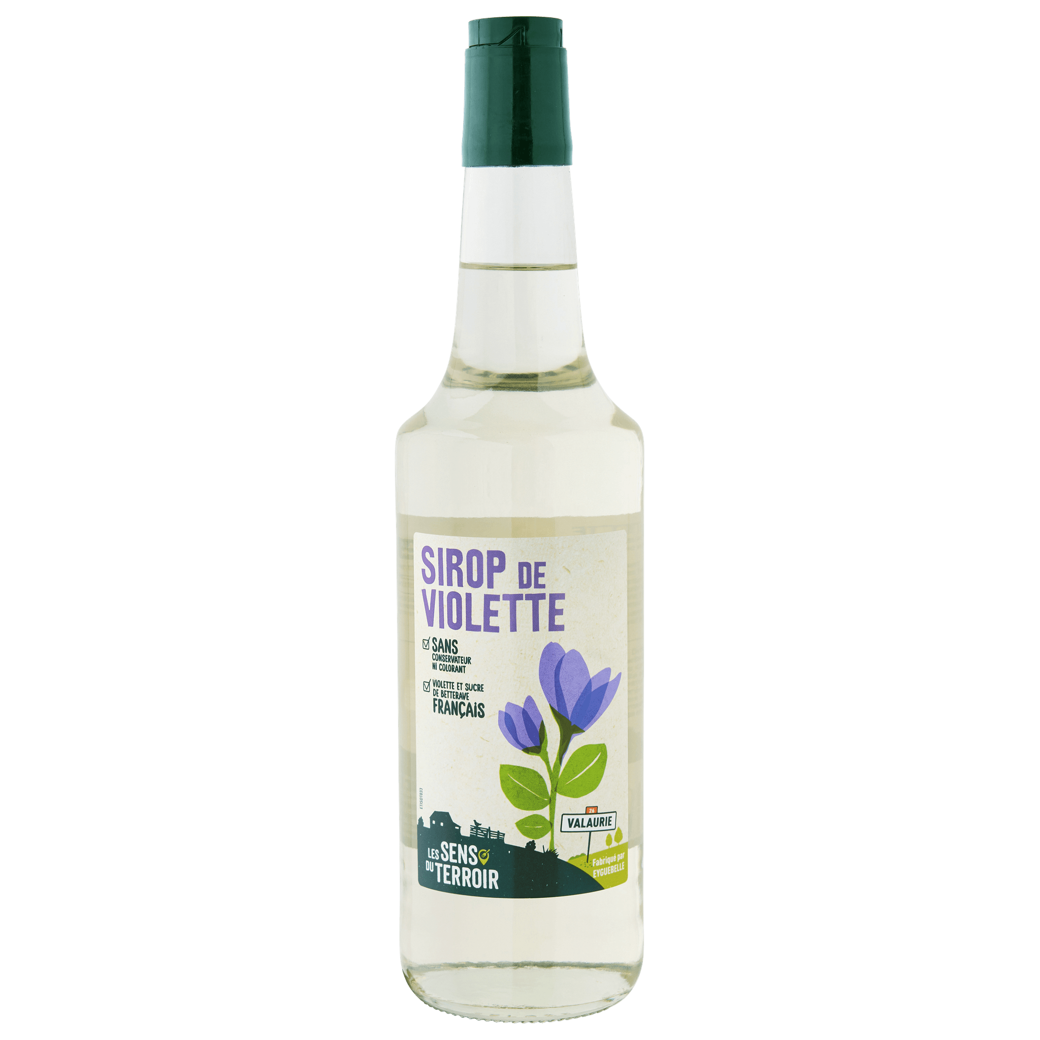 Les Sens du Terroir - Sirop de violette 70 cl - Les Sens du Terroir