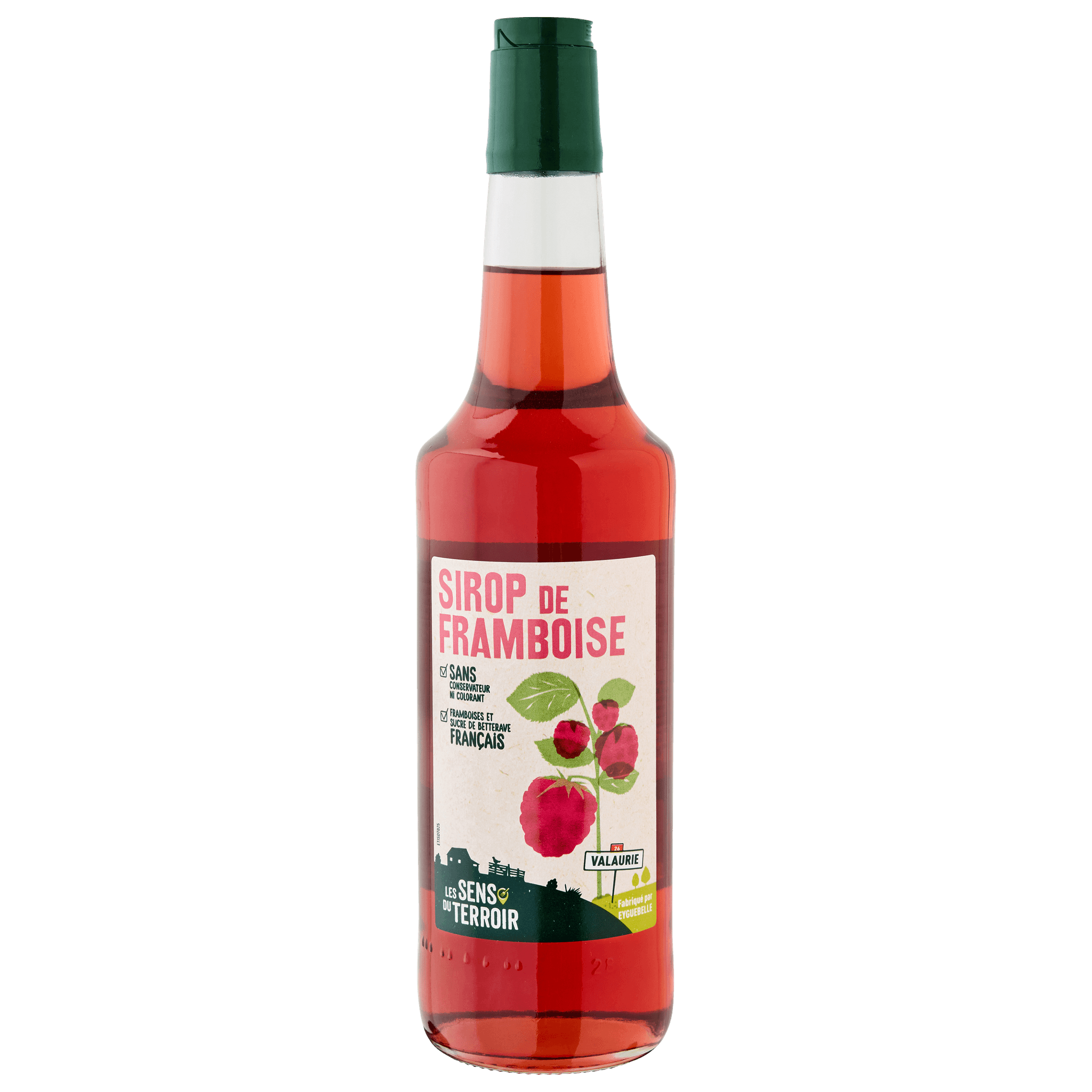 Les Sens du Terroir - Sirop de framboise 70 cl - Les Sens du terroir