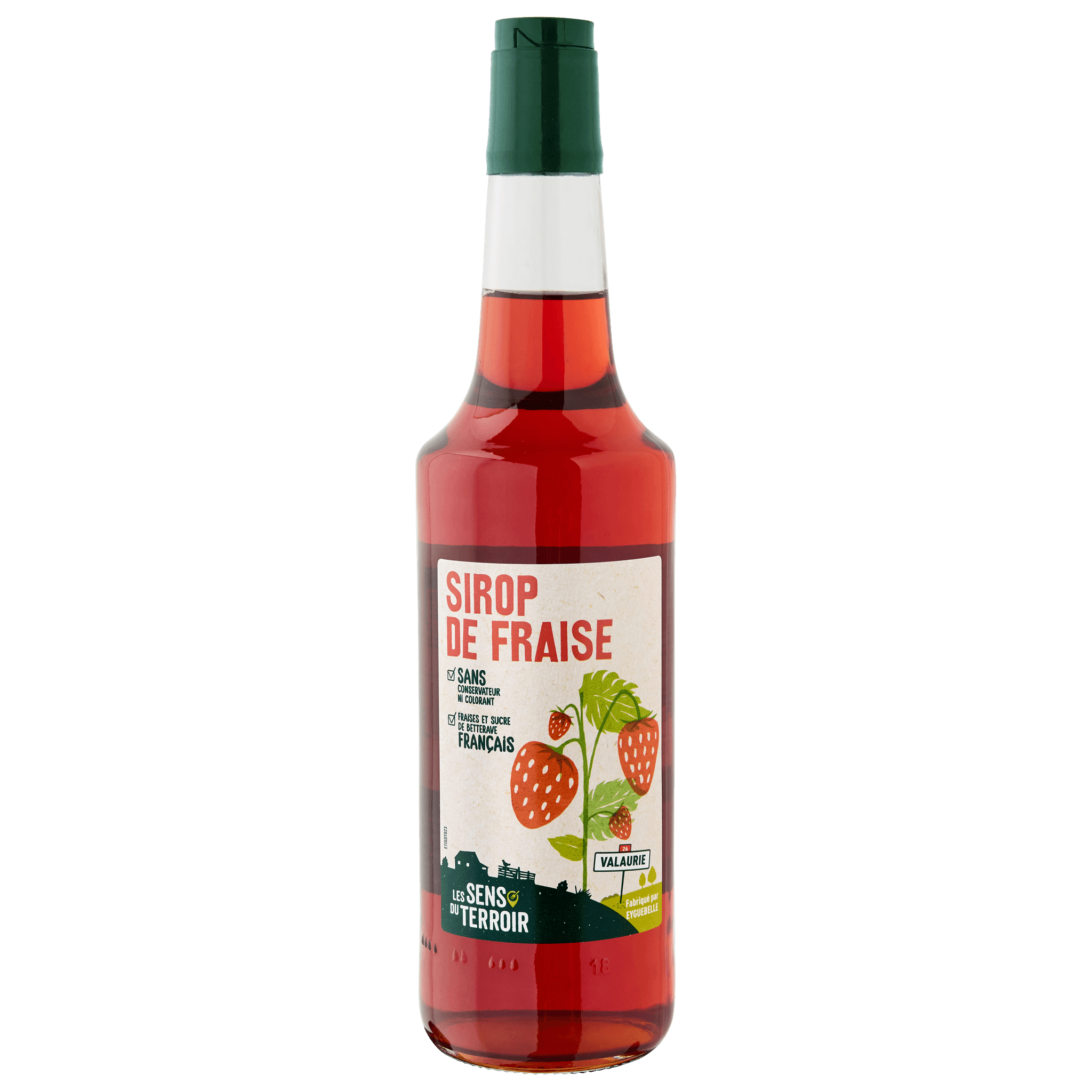 Les Sens du Terroir - Sirop de fraise 70 cl - Les Sens du Terroir - Imagen 1