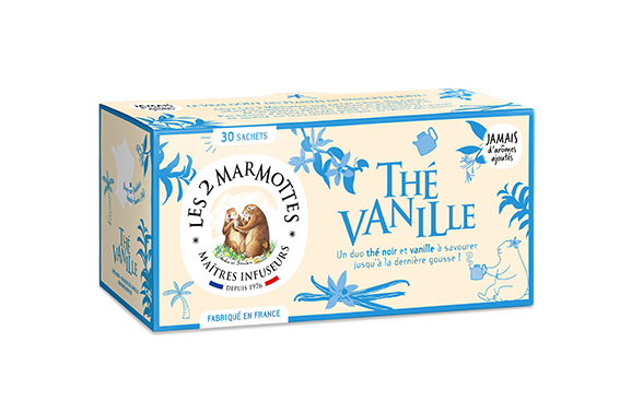 Les 2 Marmottes - Thé Vanille 48 g - Les 2 Marmottes