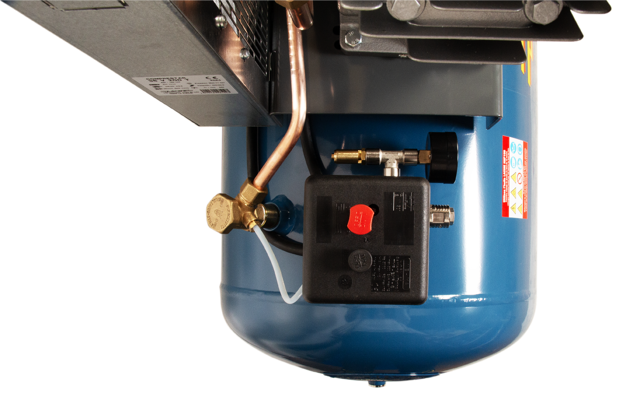 Lacme - Compresseur mobile Comprestar 36V200T - 36 m³/h triphasé - 200 litres - 11 bar - LACMÉ - Image 3