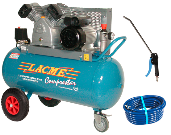 Lacme - Compresseur mobile Comprestar 23V100M - 23m³/h monophasé - 100 litres - 11 bar - LACMÉ - Image 5