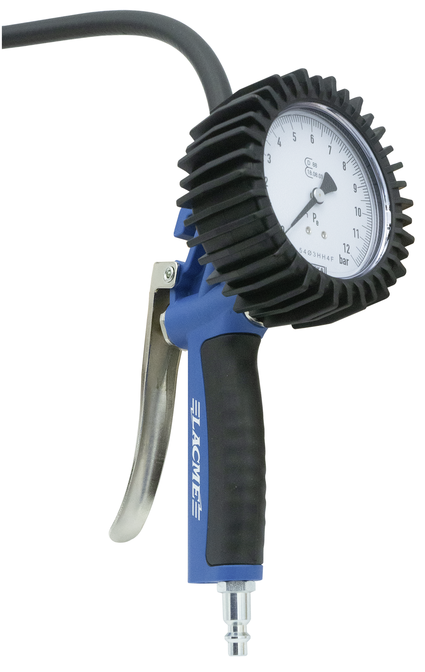 Lacme - Pistolet de gonflage SUPER 0-12 bar - flexible 1,5 m Ø 6 x 11 mm - LACMÉ