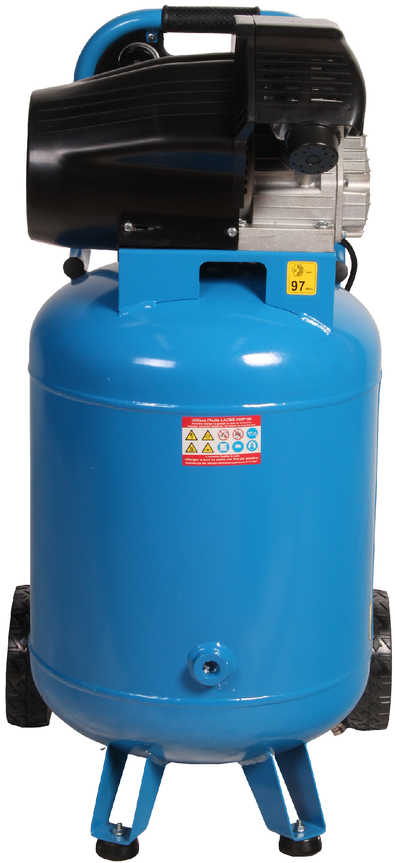 Lacme - Compresseur monobloc PRIMAIR MM20/100V - 20 m³/h monophasé - 100 litres - 8 bar - LACMÉ