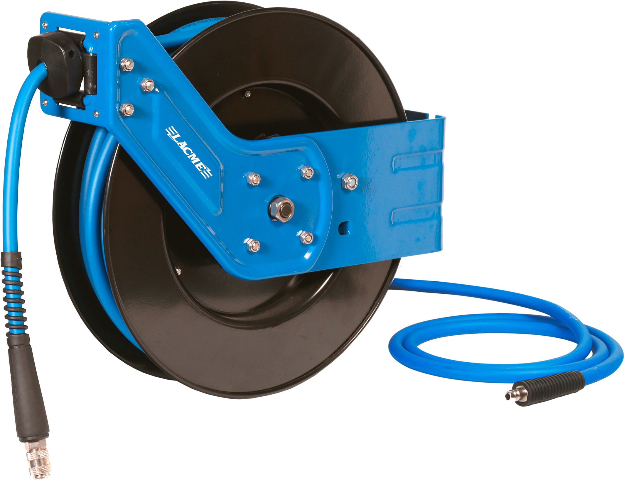 Lacme - Enrouleur automatique carter ouvert 10 m - Ø 9,5 x 15 mm - 3/8”, tuyau Lacm'Flex - LACMÉ