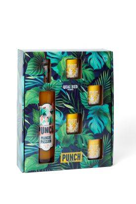 Quai sud - Ponche mango-pasión 15° 70 cl + 4 vasos