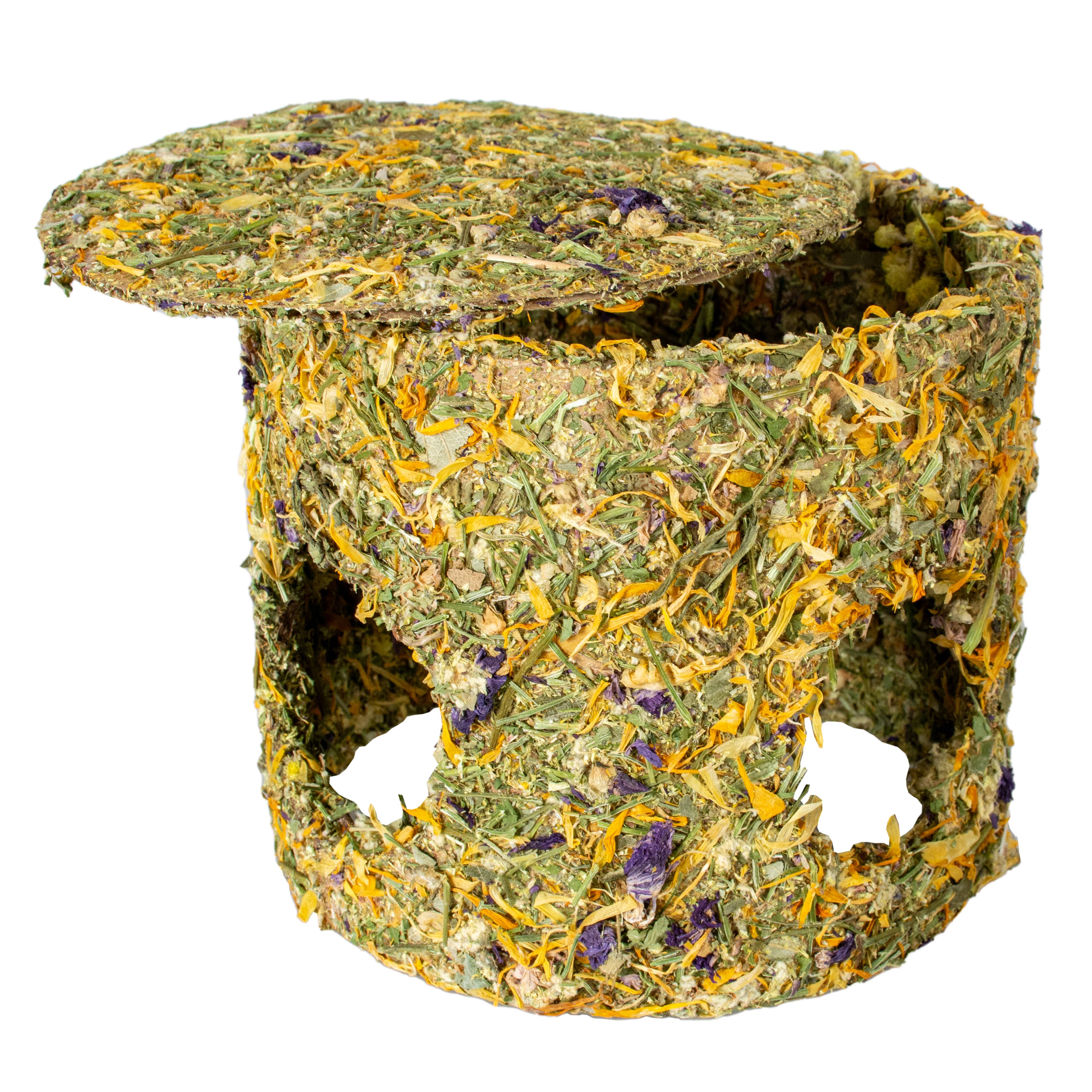Duvo+ - Maison à grignoter fleurs +/-230g multicolore