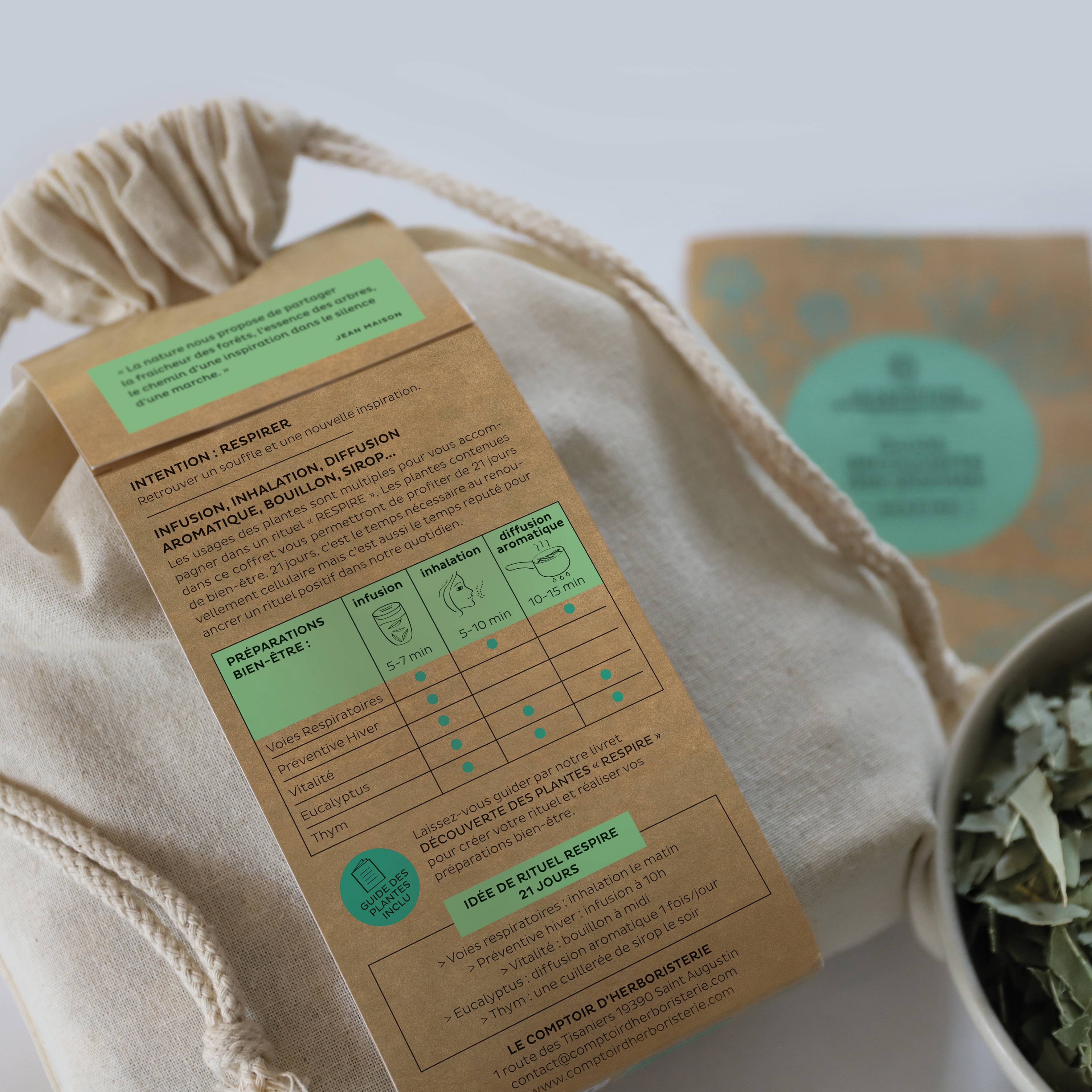 Le Comptoir D'Herboristerie - Mon rituel Respire BIO 290 g - Le Comptoir d'Herboristerie - Imagen 2