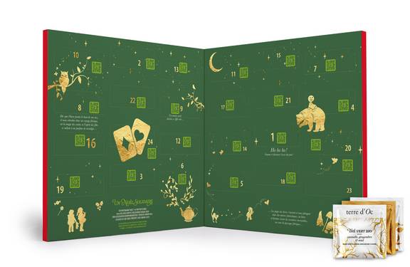 Terre d'Oc - Calendrier de l'avent solidaire 24 sachets de thés - Terre d'Oc - Imagen 2