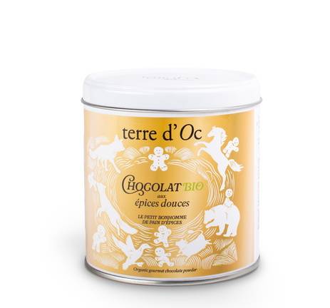 Terre d'Oc - Chocolat en poudre BIO gourmand aux épices douces 200 g - Terre d'Oc