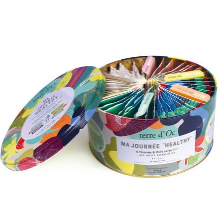 Terre d'Oc - Coffret assortiment 42 sachets thés et tisanes BIO aux huiles essentielles - 65,8 g - Terre d'Oc - Image 2