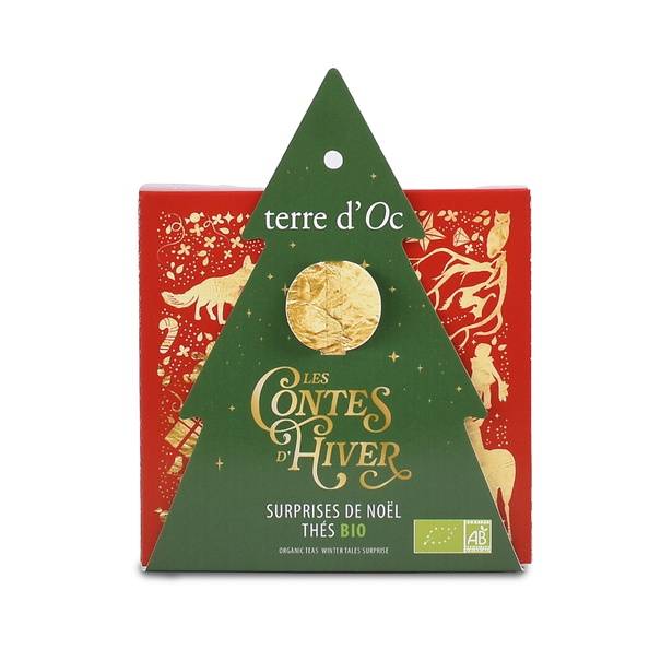 Terre d'Oc - Pochette surprise sapin 6 sachets de thés BIO - Terre d'Oc