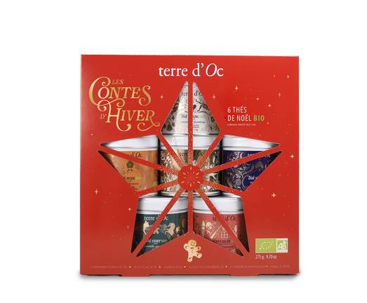 Terre d'Oc - Coffret assortiment de 6 boîtes de thés BIO de Noël - Terre d'Oc - Imagen 1