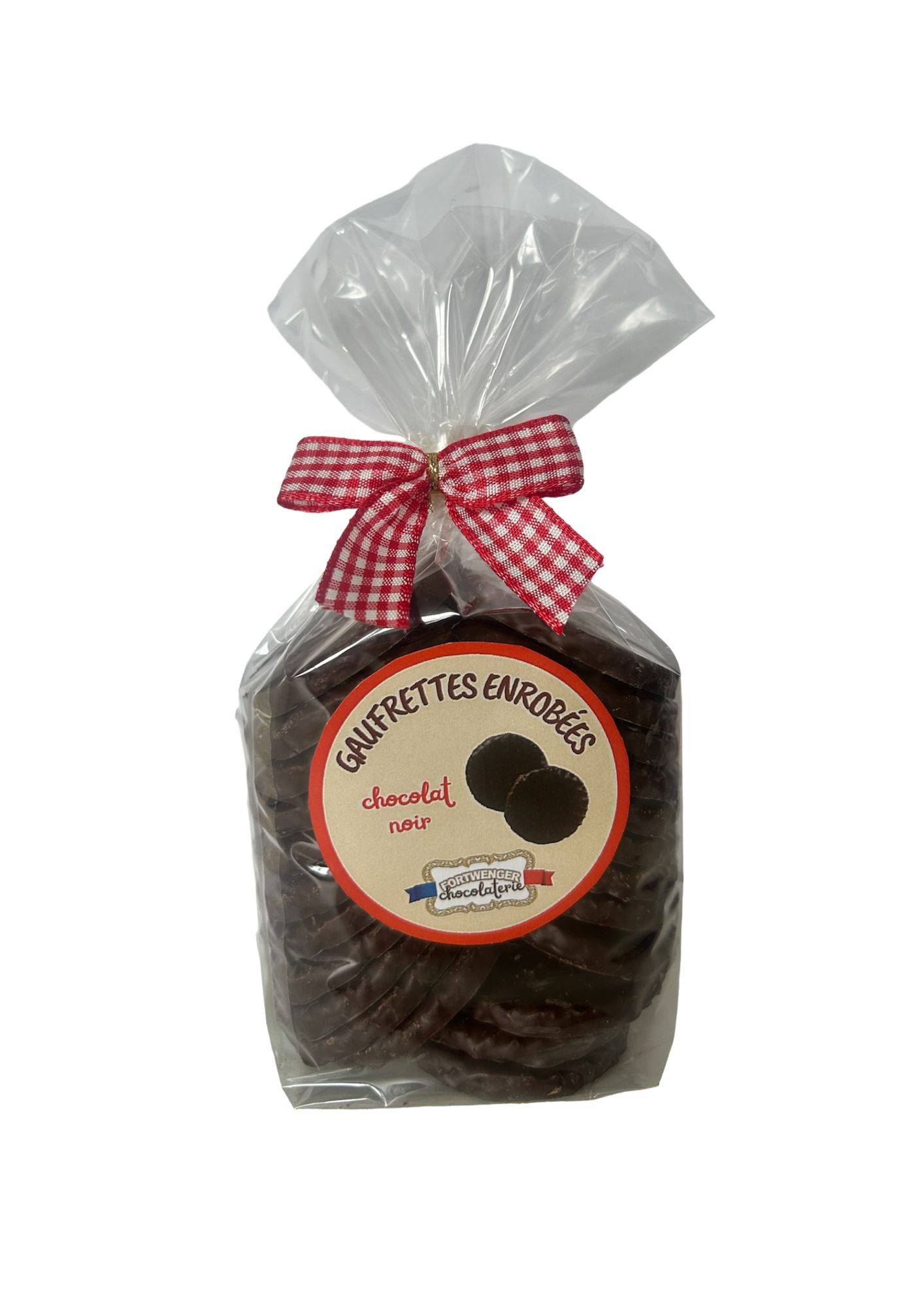 Fortwenger - Gaufrettes enrobées de chocolat noir 150 g - Fortwenger