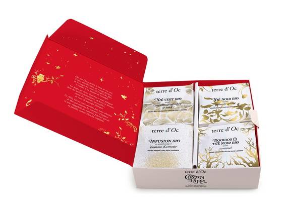 Terre d'Oc - Coffret assortiment de 32 sachets de thés BIO de noël 60 g  - Terre d'Oc - Imagen 1