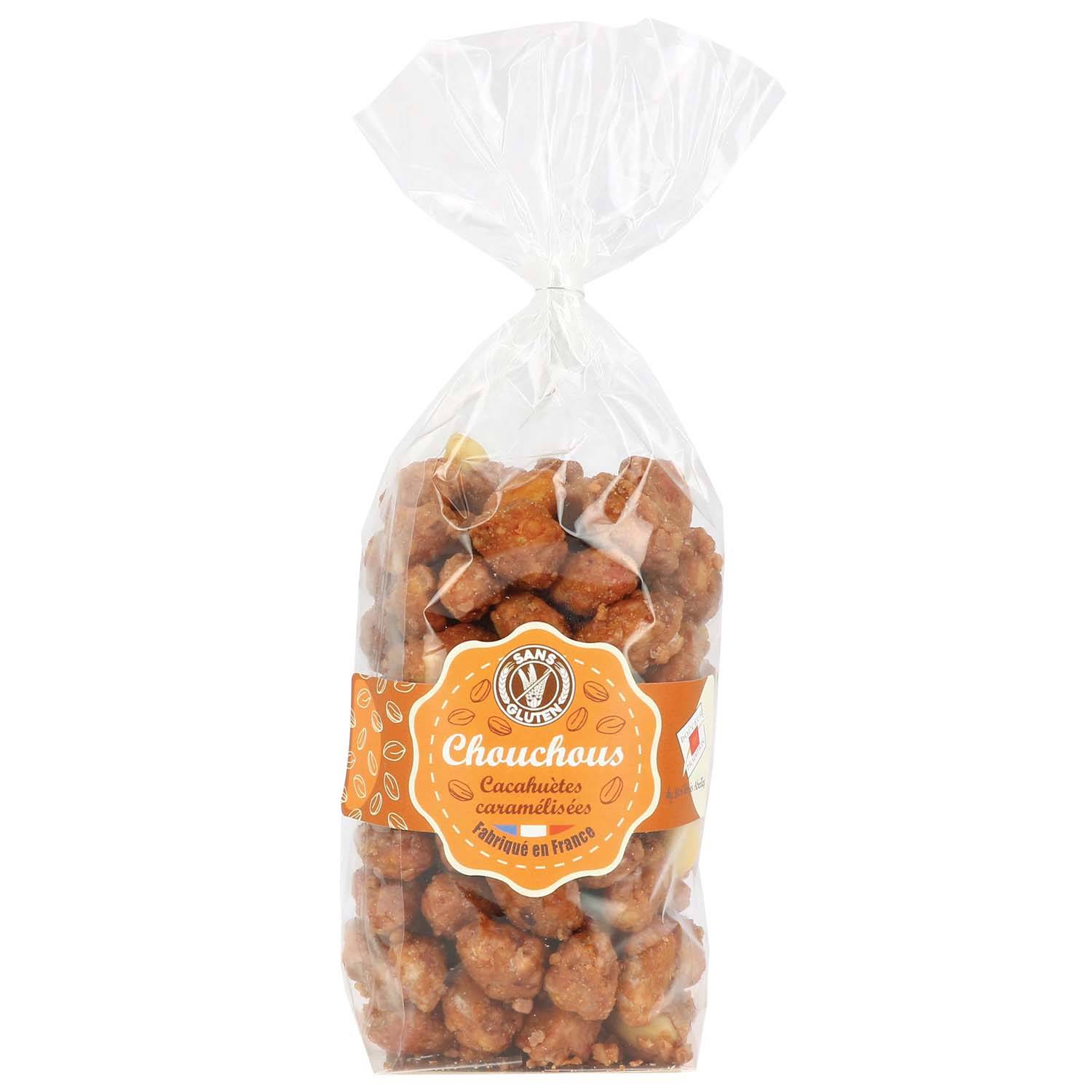 Les Trois Abeilles - Sachet de chouchous (arachides caramélisées) 200 g - Les Trois Abeilles