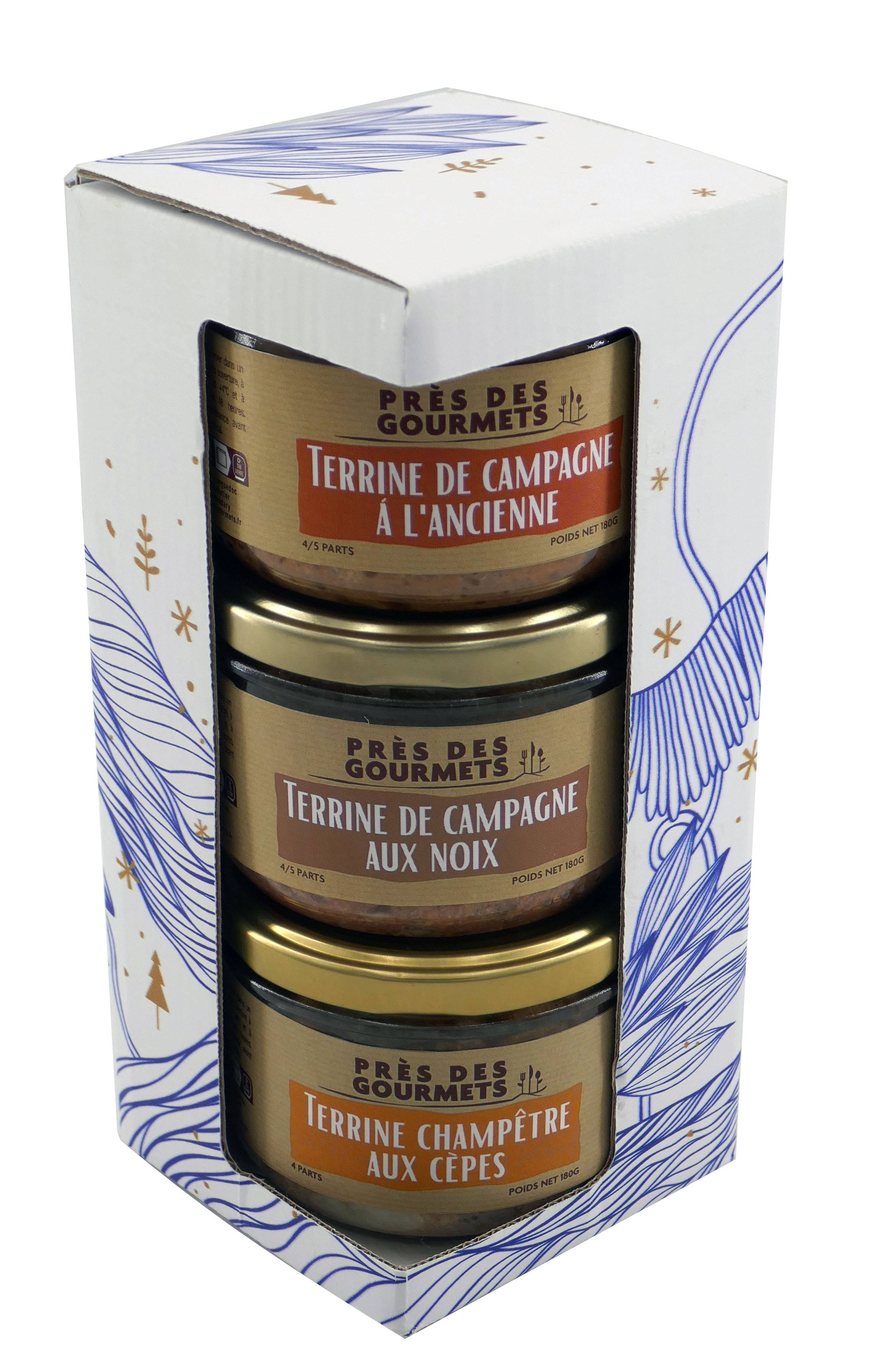 Près des Gourmets - Coffret Ecrin 3 Terrines - Près des gourmets