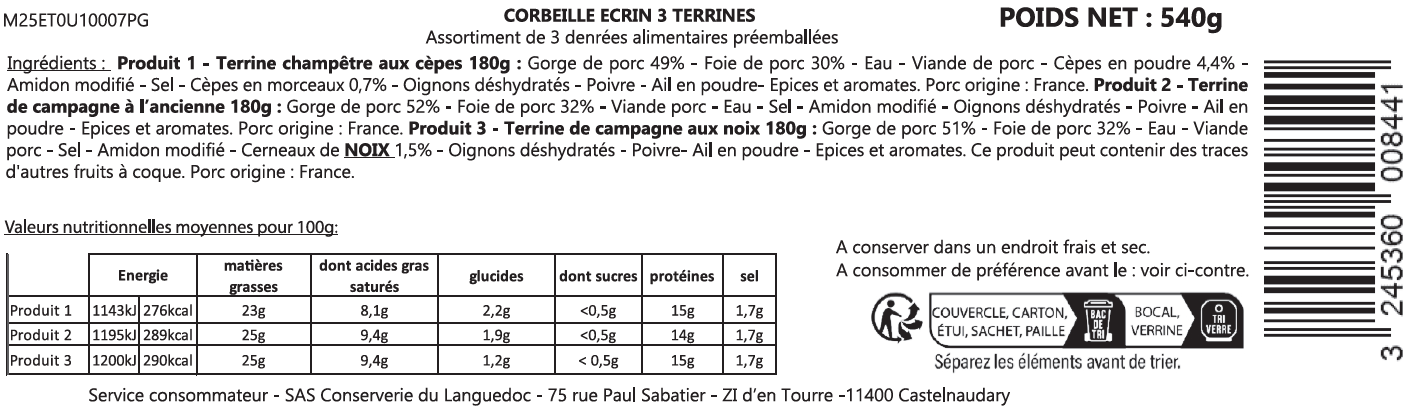 Près des Gourmets - Caja "Estuche 3 terrinas" - Cerca de los gourmets - Imagen 2