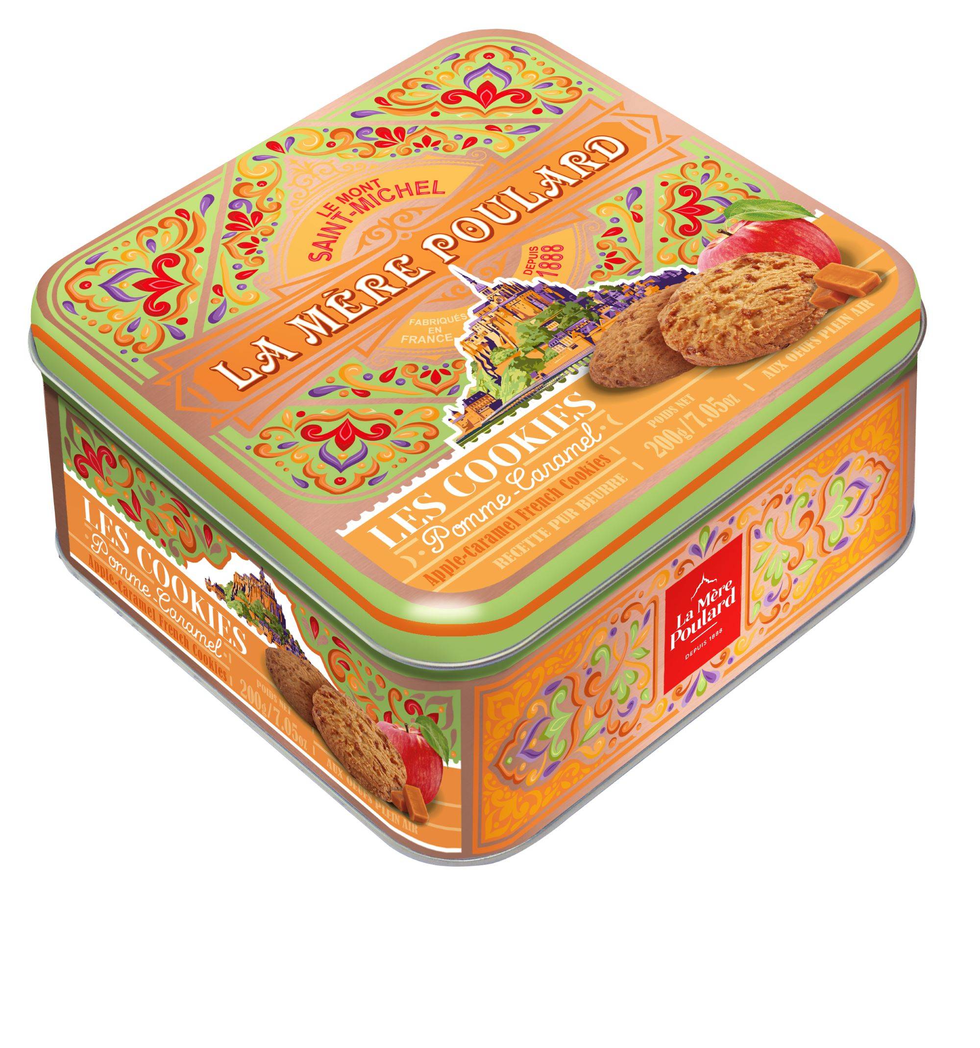 La Mère Poulard - Coffret de cookies pomme caramel 200 g - La Mère Poulard