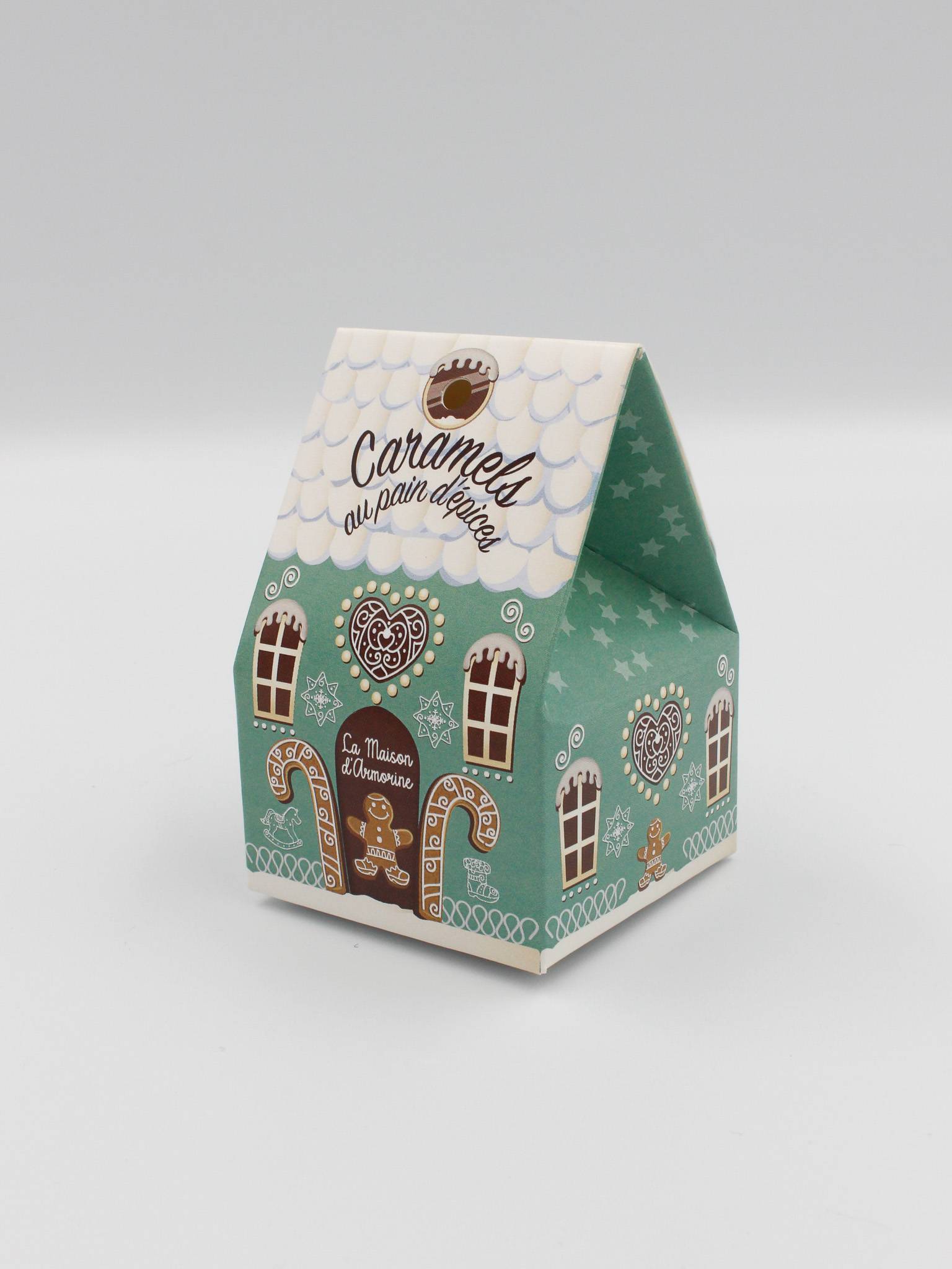 La Maison d Armorine - Caramels tendres au beurre salé au pain d'épices bio chalet 40 g - La Maison d'Armorine