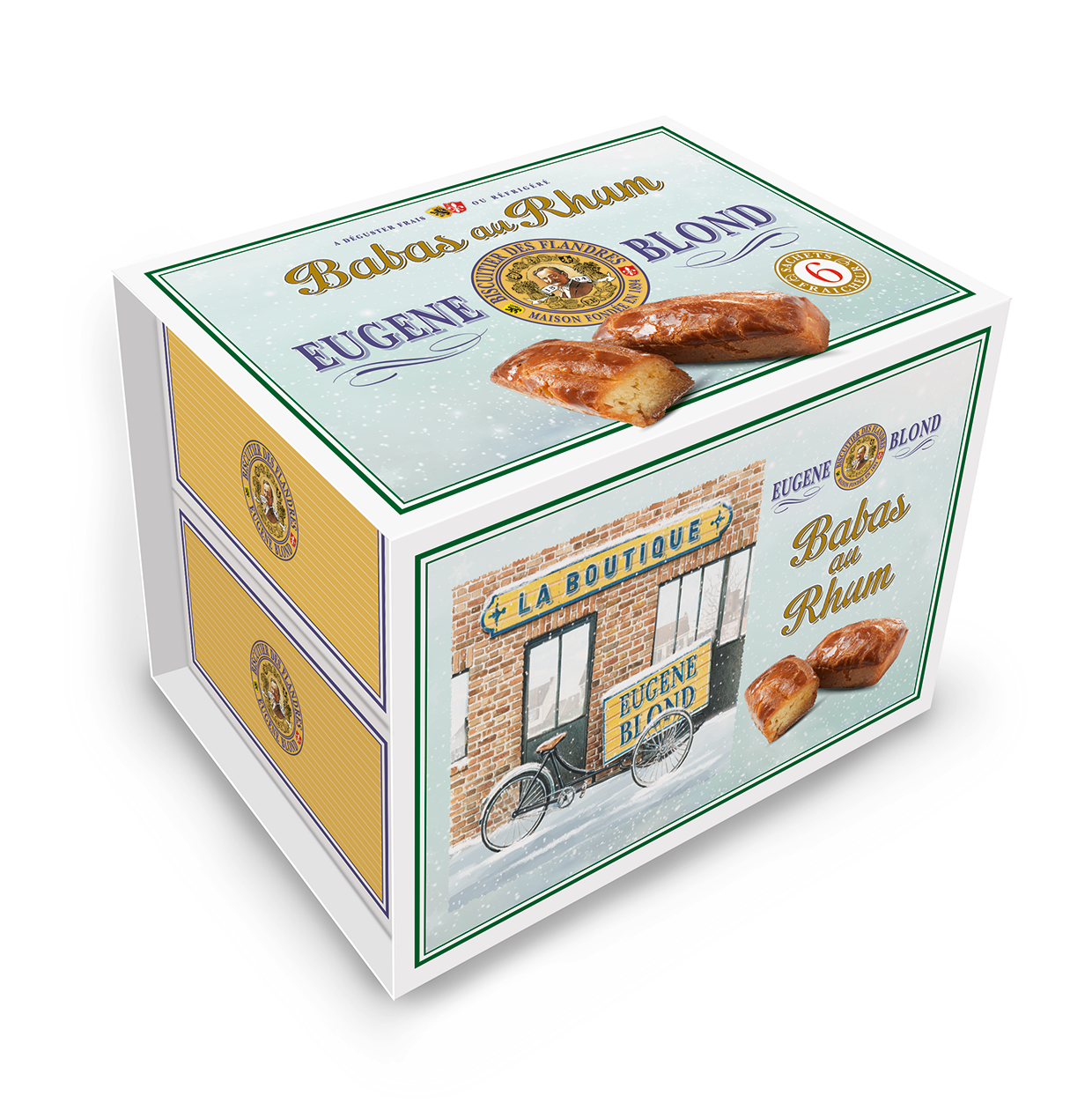 Eugène Blond - Baba au Rhum  Lot de 2 x 240 g - Eugène Blond