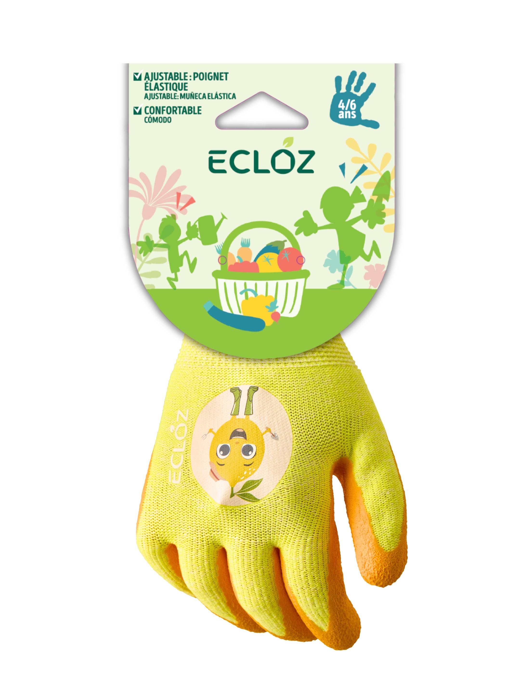 Ecloz - Gant enfant Louison jaune taille 5/6 ans - Ecloz
