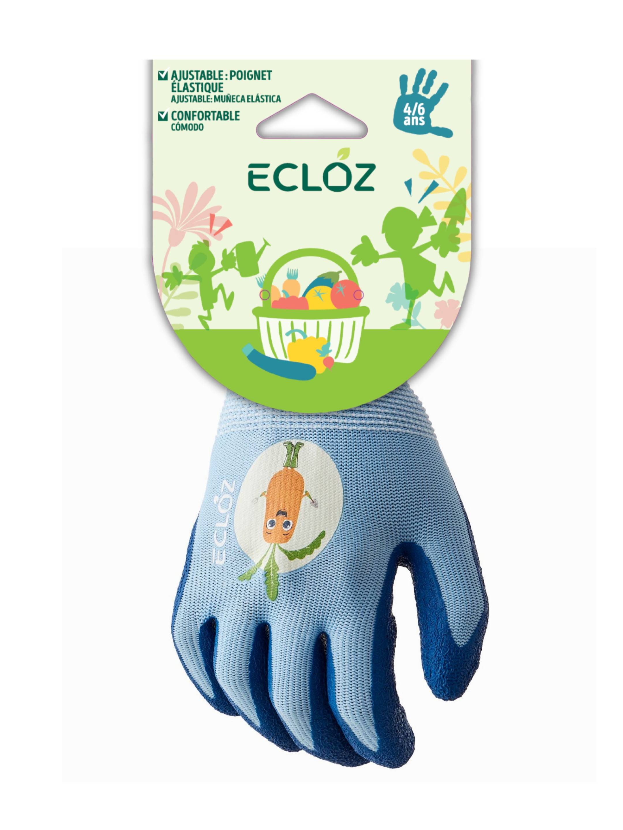 Ecloz - Gant enfant Eliott bleu taille 3/4 ans - Ecloz