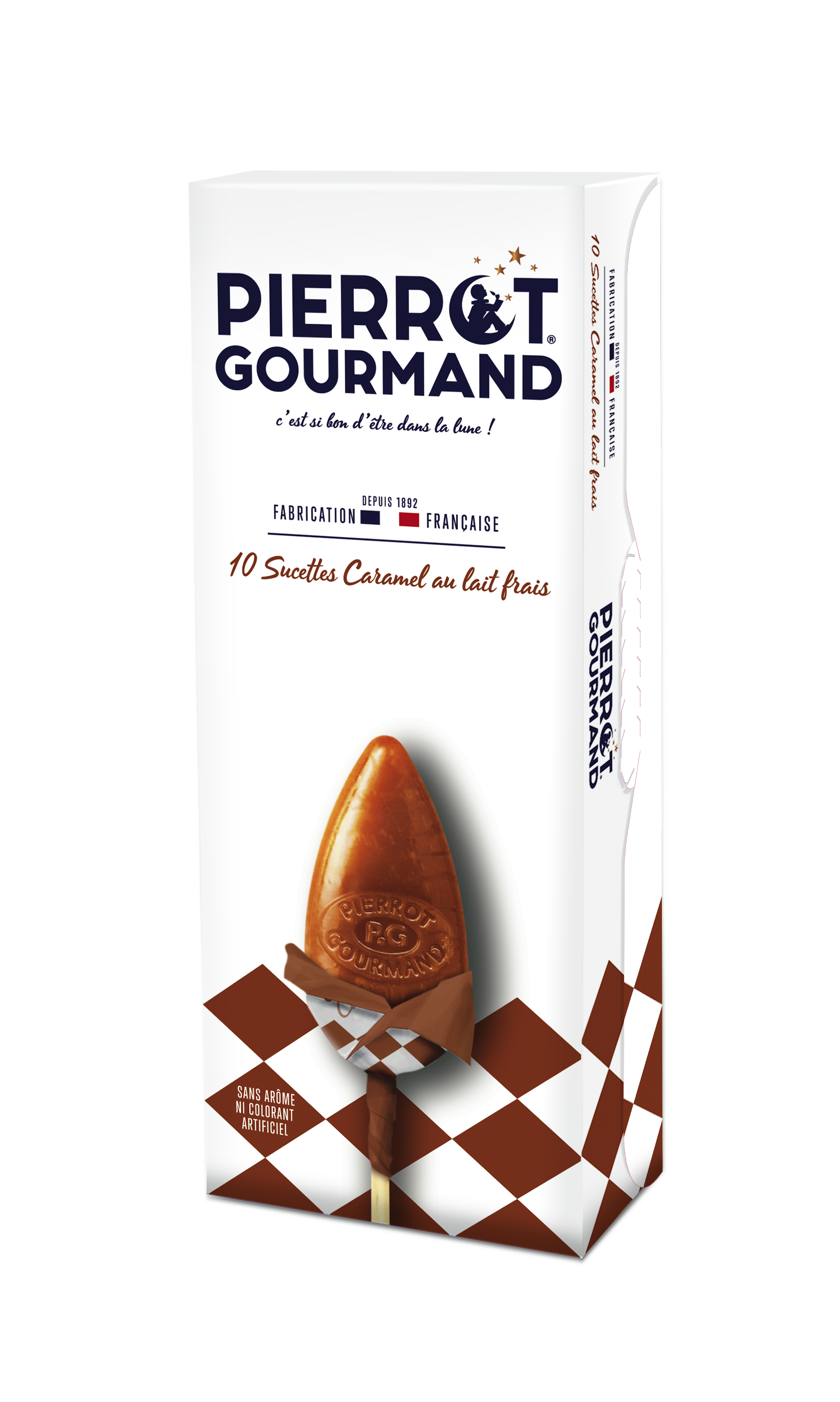 Pierrot Gourmand - Sucettes caramel au lait frais x10 - Pierrot Gourmand - Imagen 1