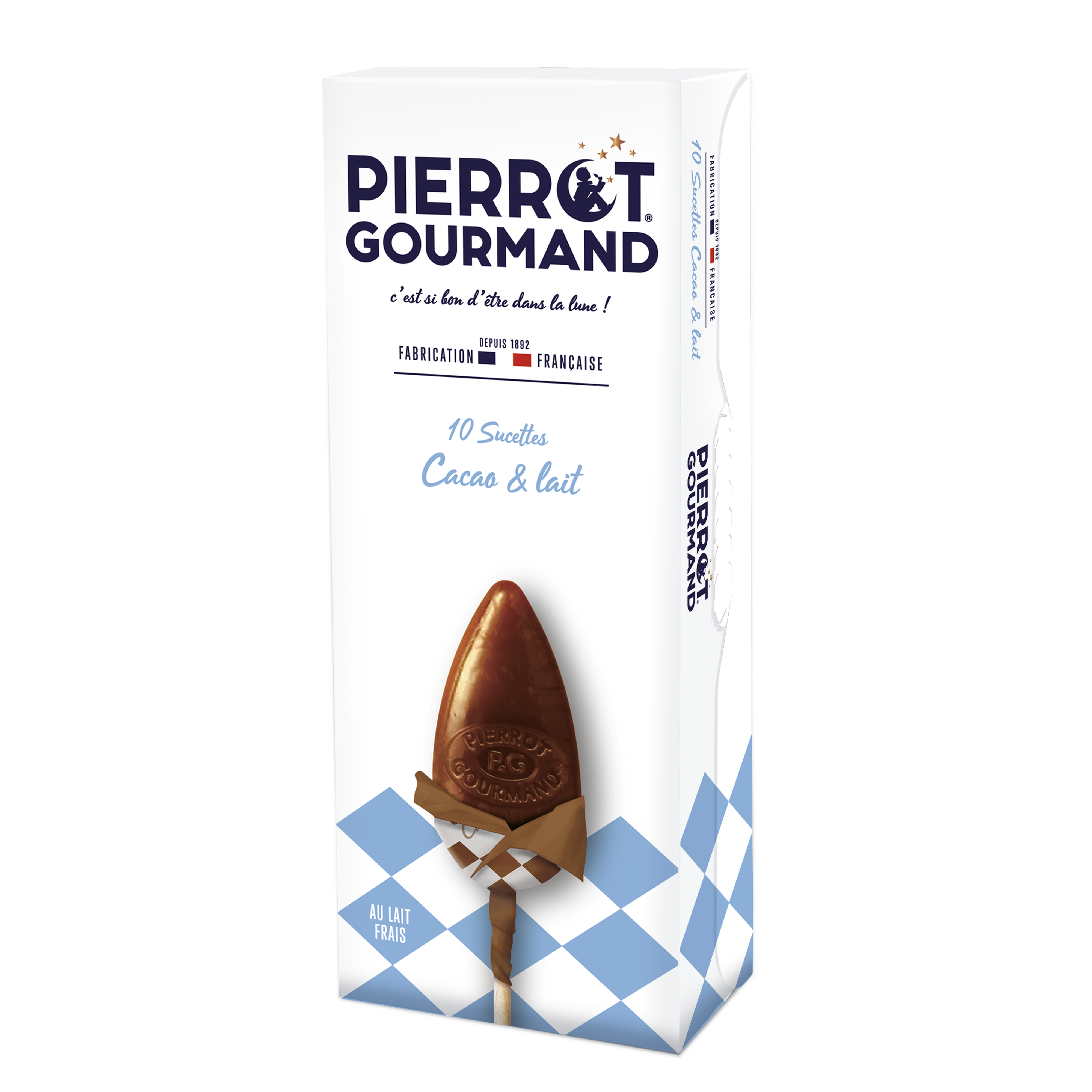 Pierrot Gourmand - Sucettes Cacao & lait x10 - Pierrot Gourmand - Imagen 1