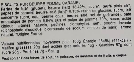 Les Sens du Terroir - Biscuits façon tatin 150 g  - Les Sens du Terroir - Imagen 2